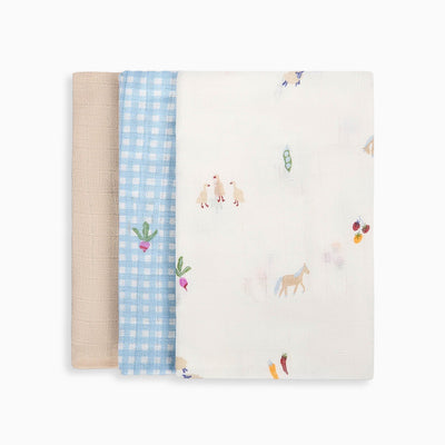 Little Farm Organic Baby Muslins - Whistlefish