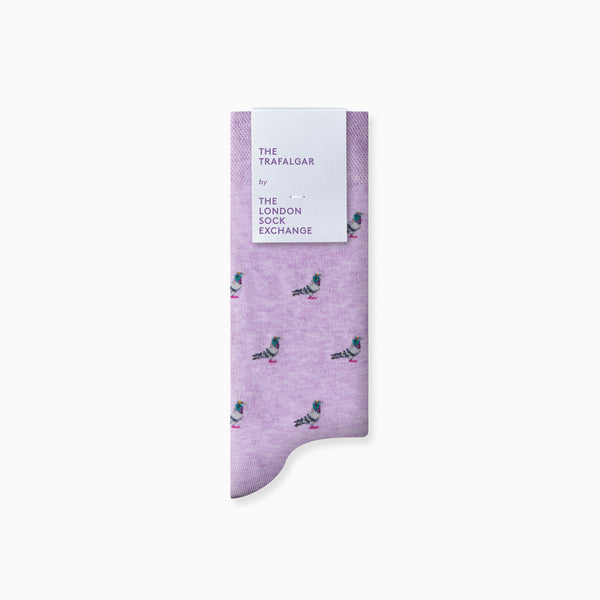 Socks-SING-TRAF-PURP-712 - The Tragalgar Purple Socks-The London Sock Exchange