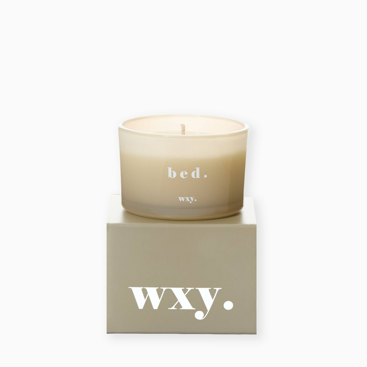 WXYCL0302 - Bed 3oz Candle Warm Musk and Black Vanilla