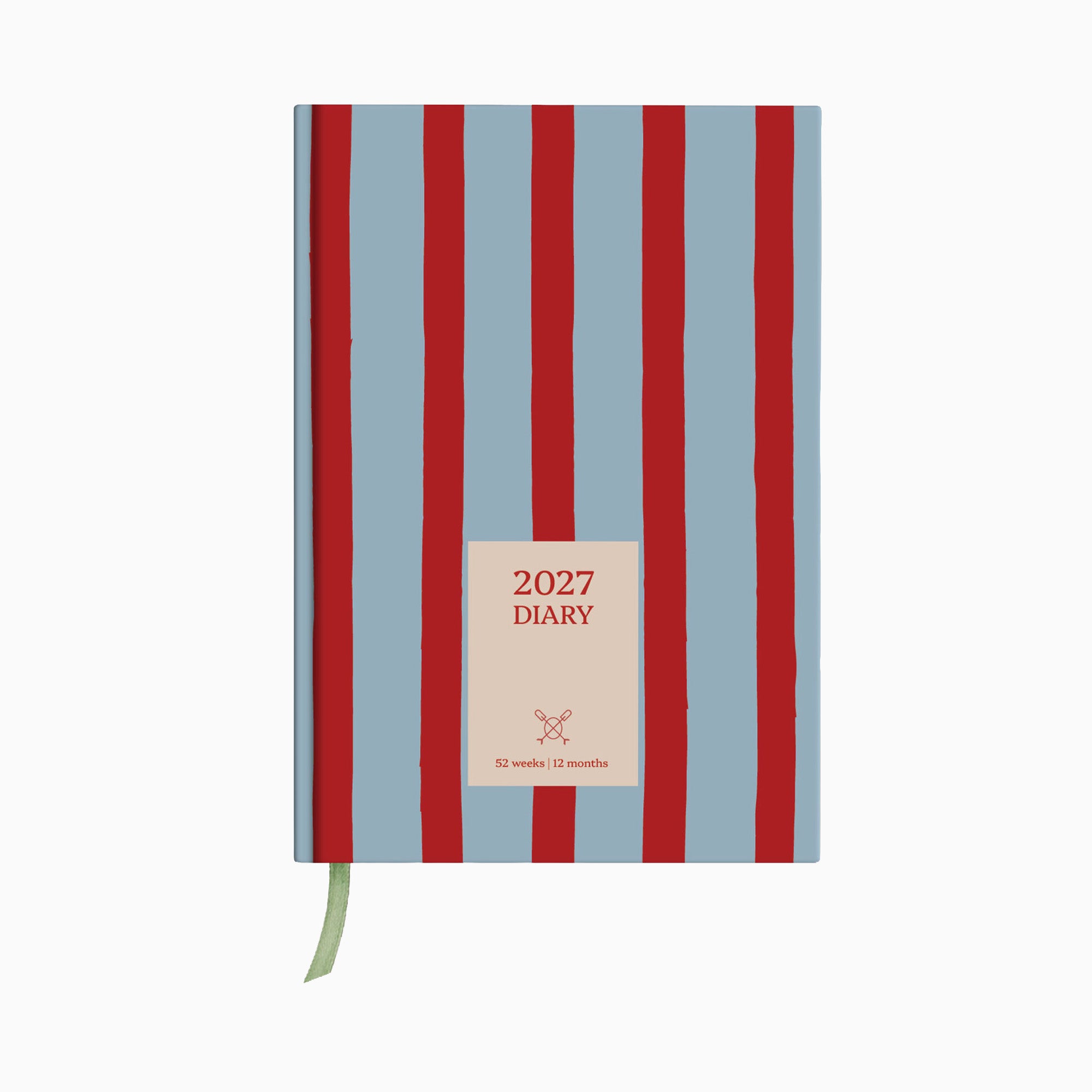 Diary-DIARY-A5-RNB - 2027 Red & Blue Stripe A5 Diary-Good Tuesday