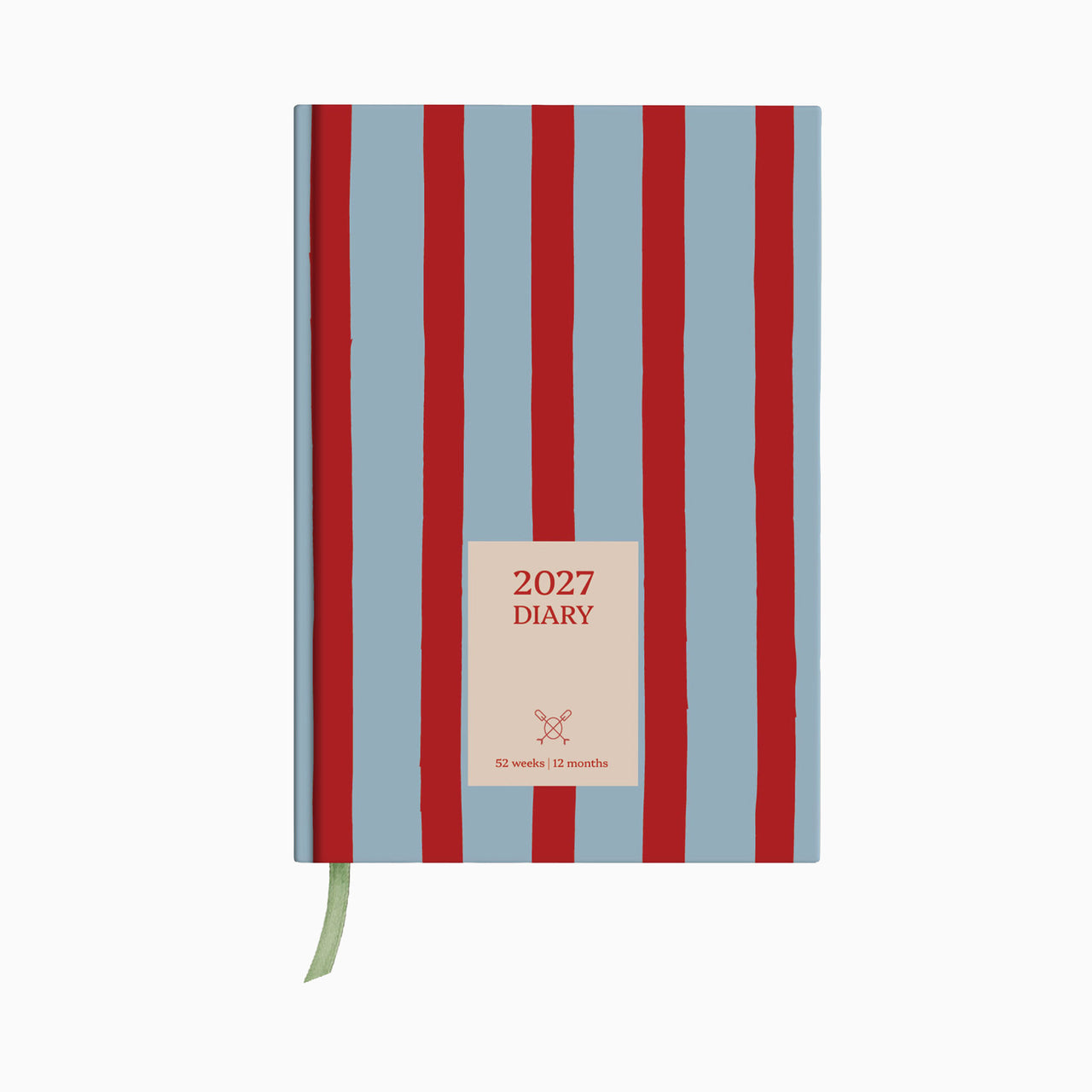 Diary-DIARY-A5-RNB - 2027 Red & Blue Stripe A5 Diary-Good Tuesday