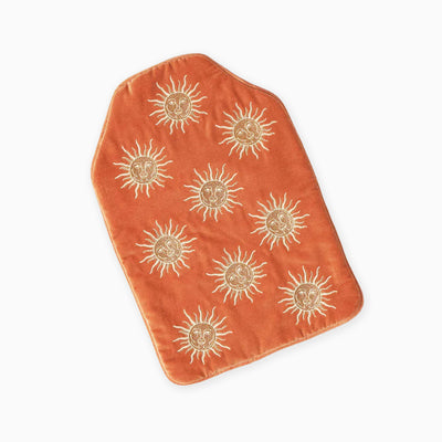 Sun Goddess Rust Velvet Hot Water Bottle - Whistlefish