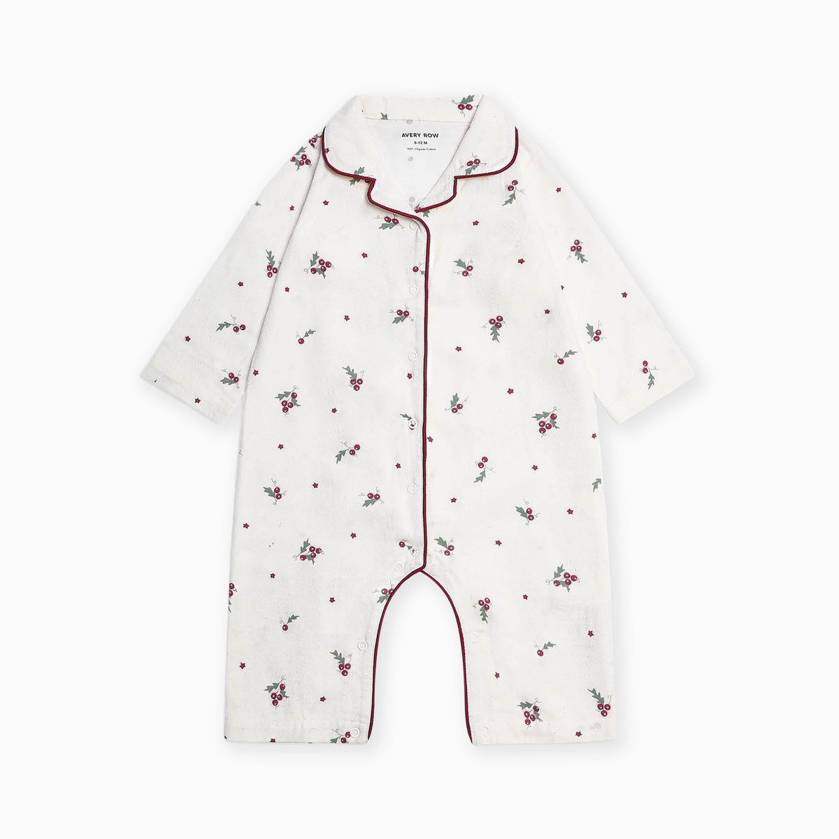 XSS06HSC - Holly Scatter Baby Flannel Sleepsuit 3 To 6M