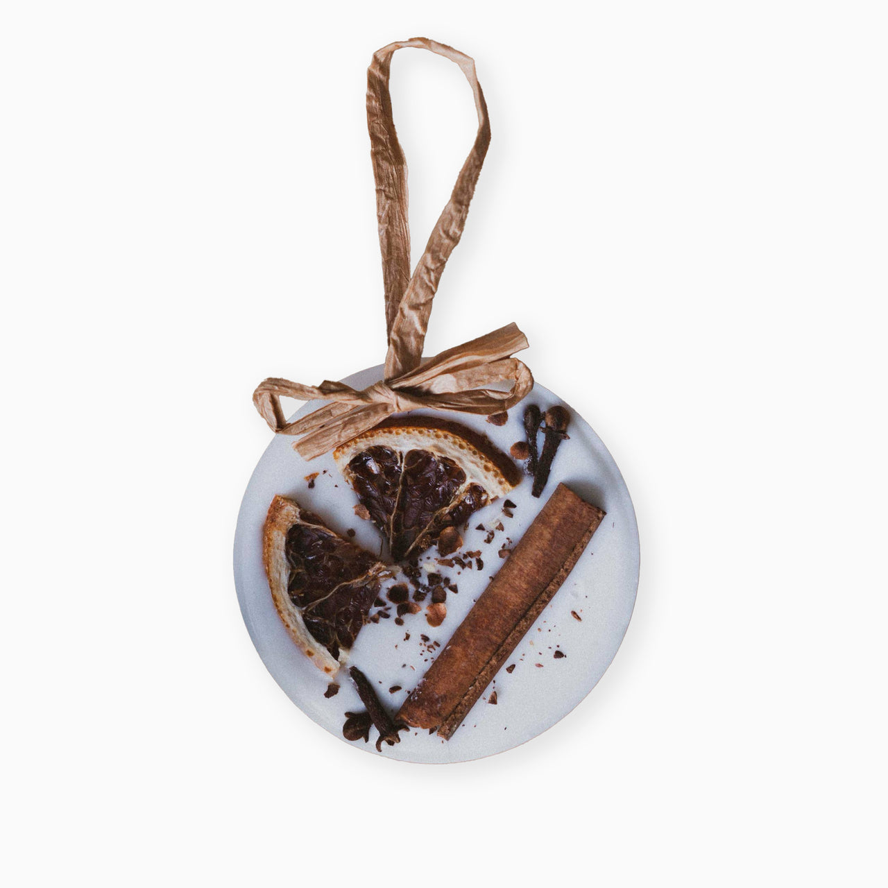 BOB09 - Cranberry Orange and Cinnamon Circle Scented Christmas Tree Decoration