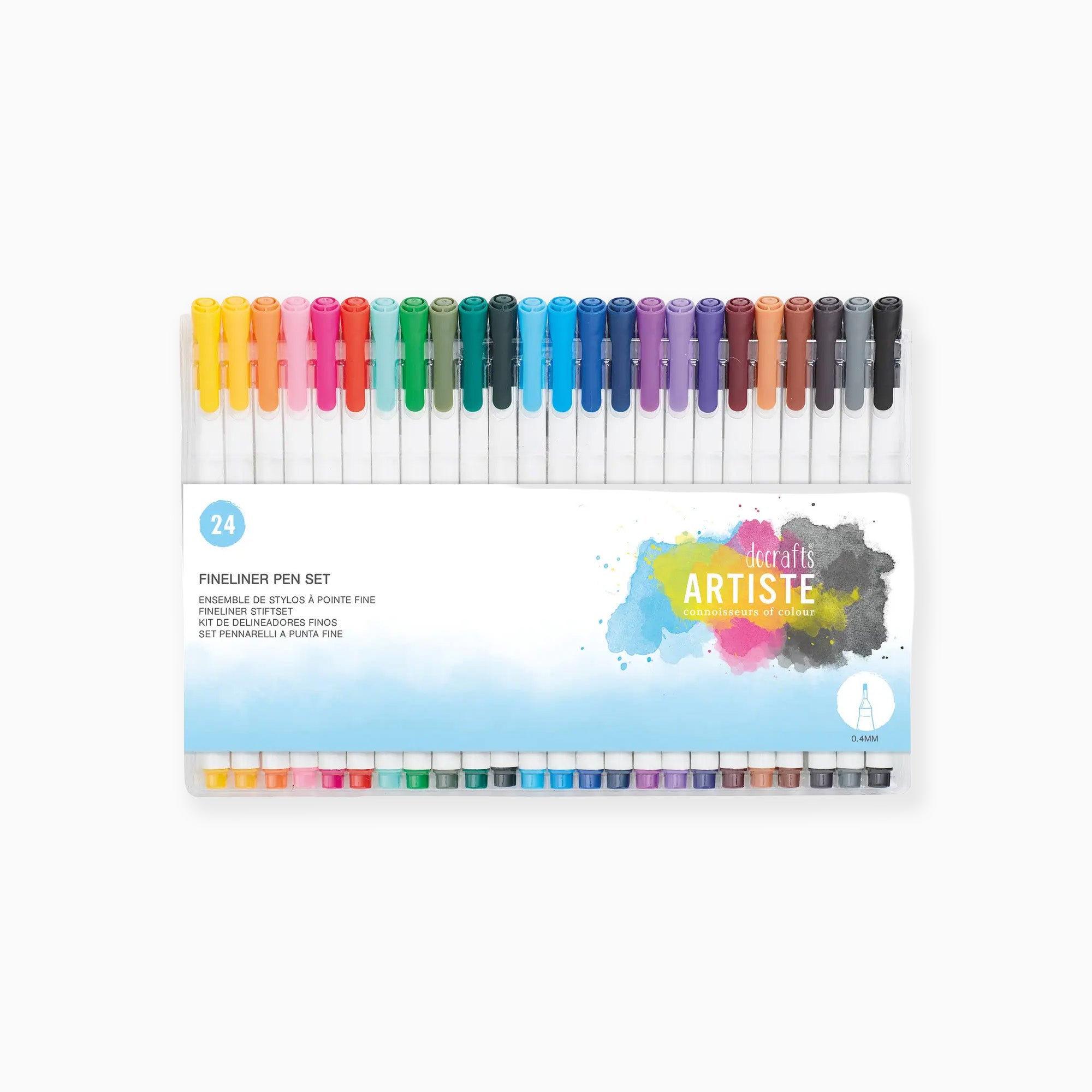 Set of Pens-DOA851106 - Artiste 24 Pack Fine Liner Pens-West Design Products UK