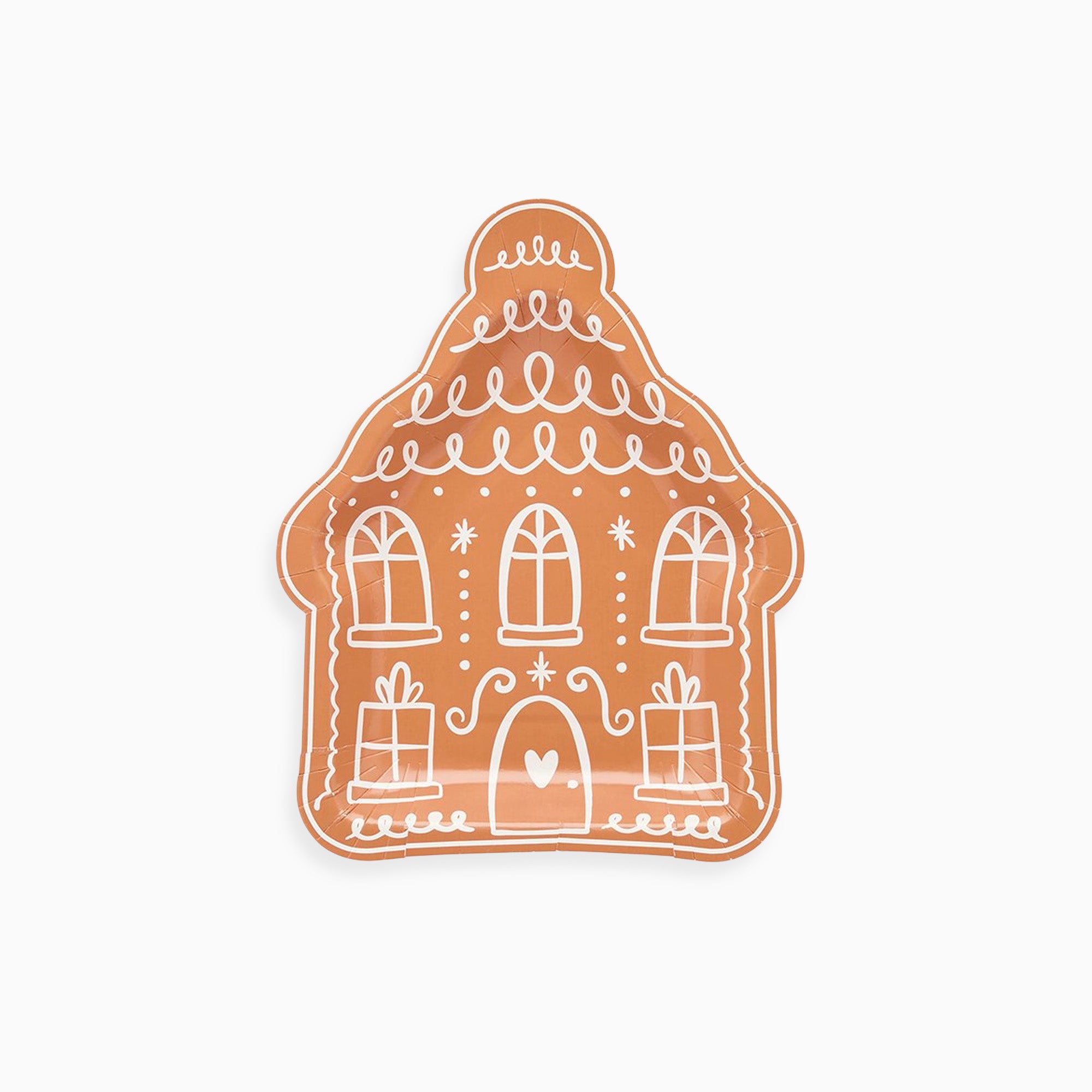 HBGB108 - Gingerbread House Paper Plates Pack of 8