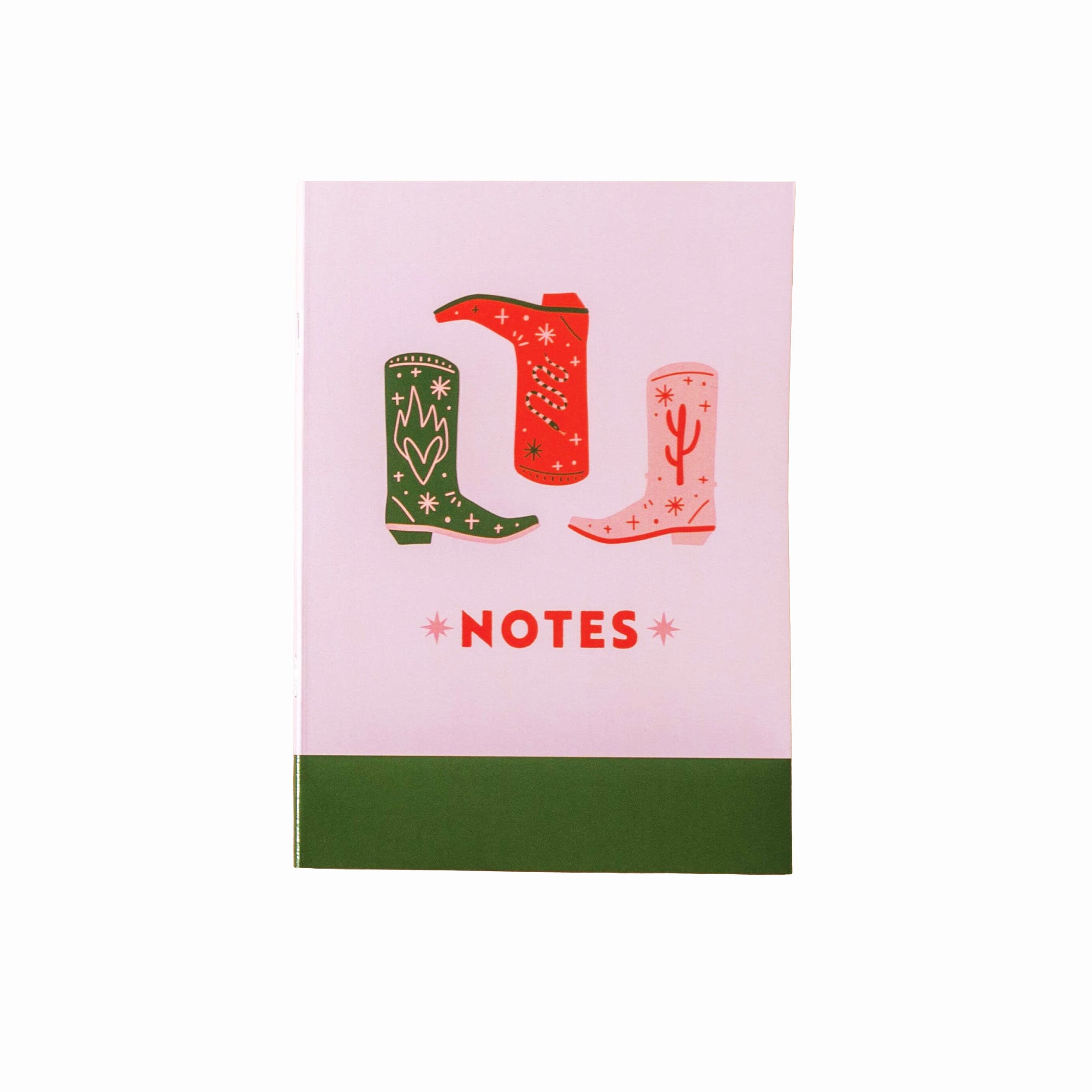 Notebook-TUE-CWB-NTBK-LINED-A5 - Cowboy Boots A5 Notebook-Good Tuesday