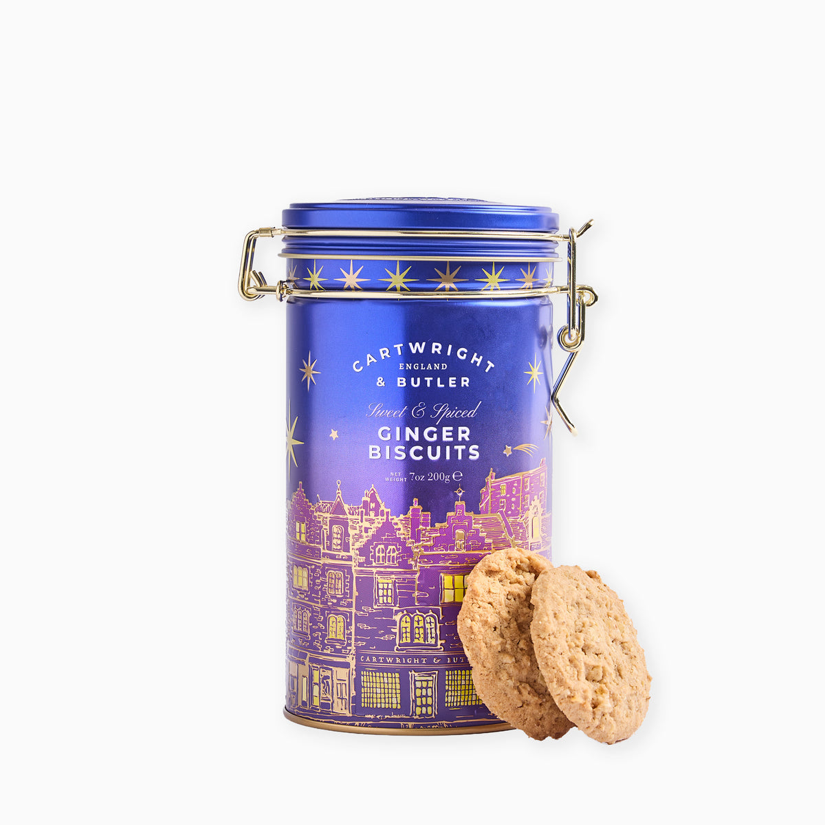 4191 - Stem Ginger Biscuits in Tin 200g