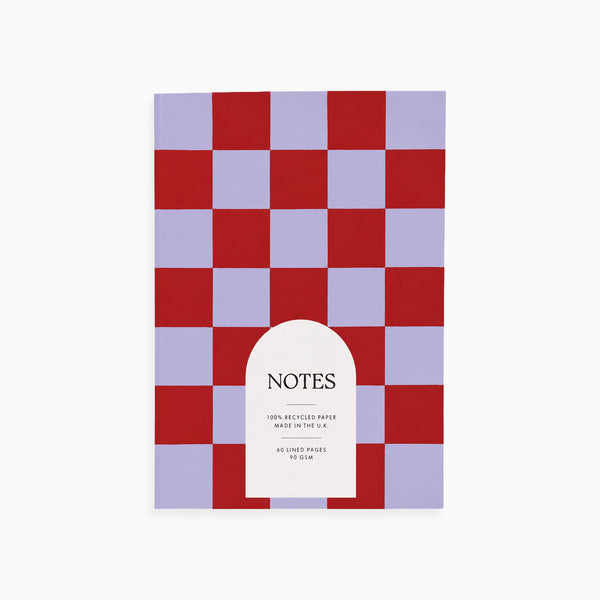 TUE-NBK-STP-BUC-A5 - Blue Berry Check A5 Notebook
