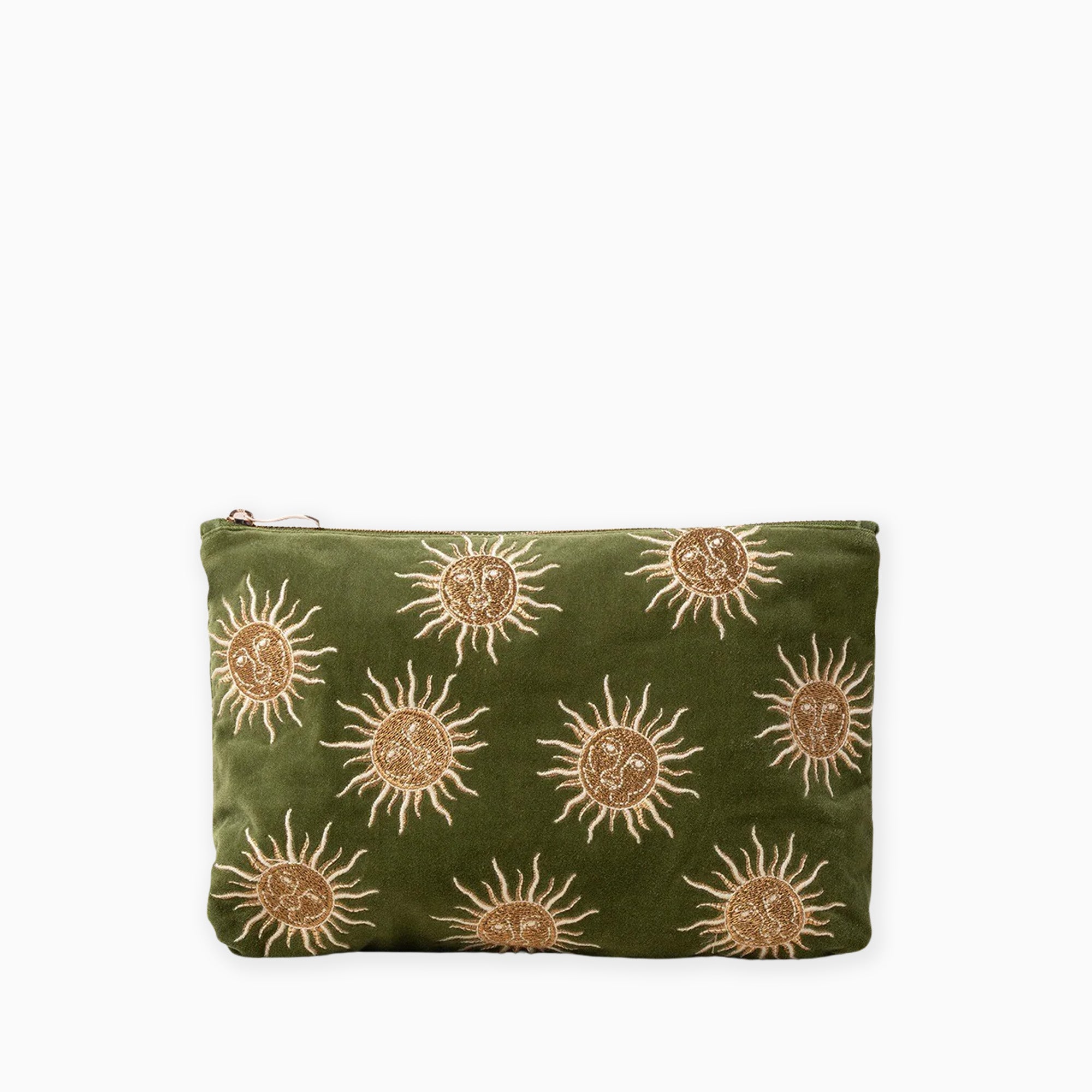 91388 - Sun Goddess Fern Velvet Everyday Pouch