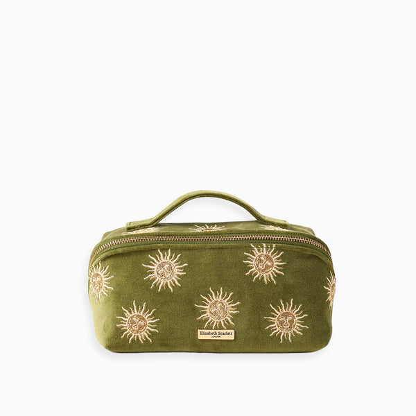 15602 - Sun Goddess Open Flat Makeup Bag Fern