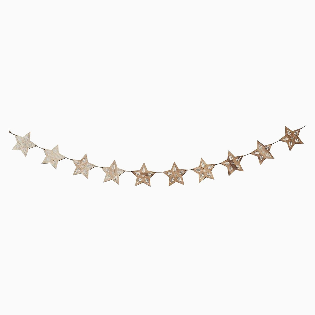 HBFF102 - Star Wooden Garland