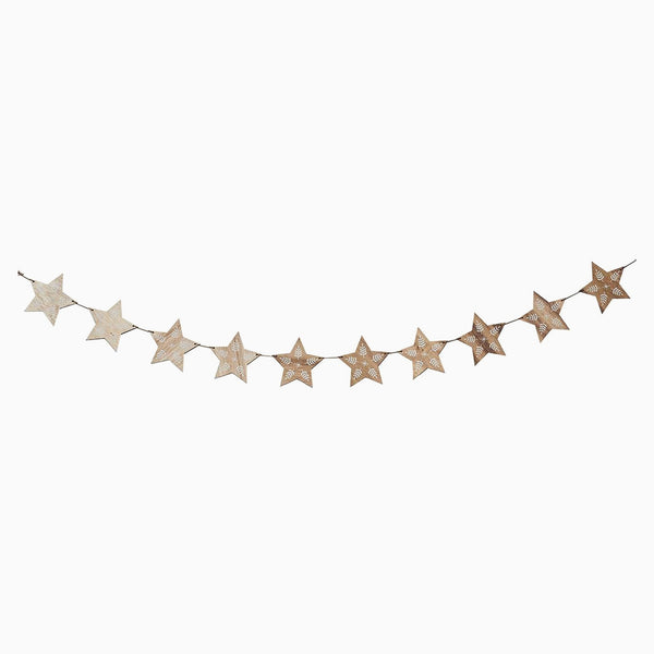 HBFF102 - Star Wooden Garland