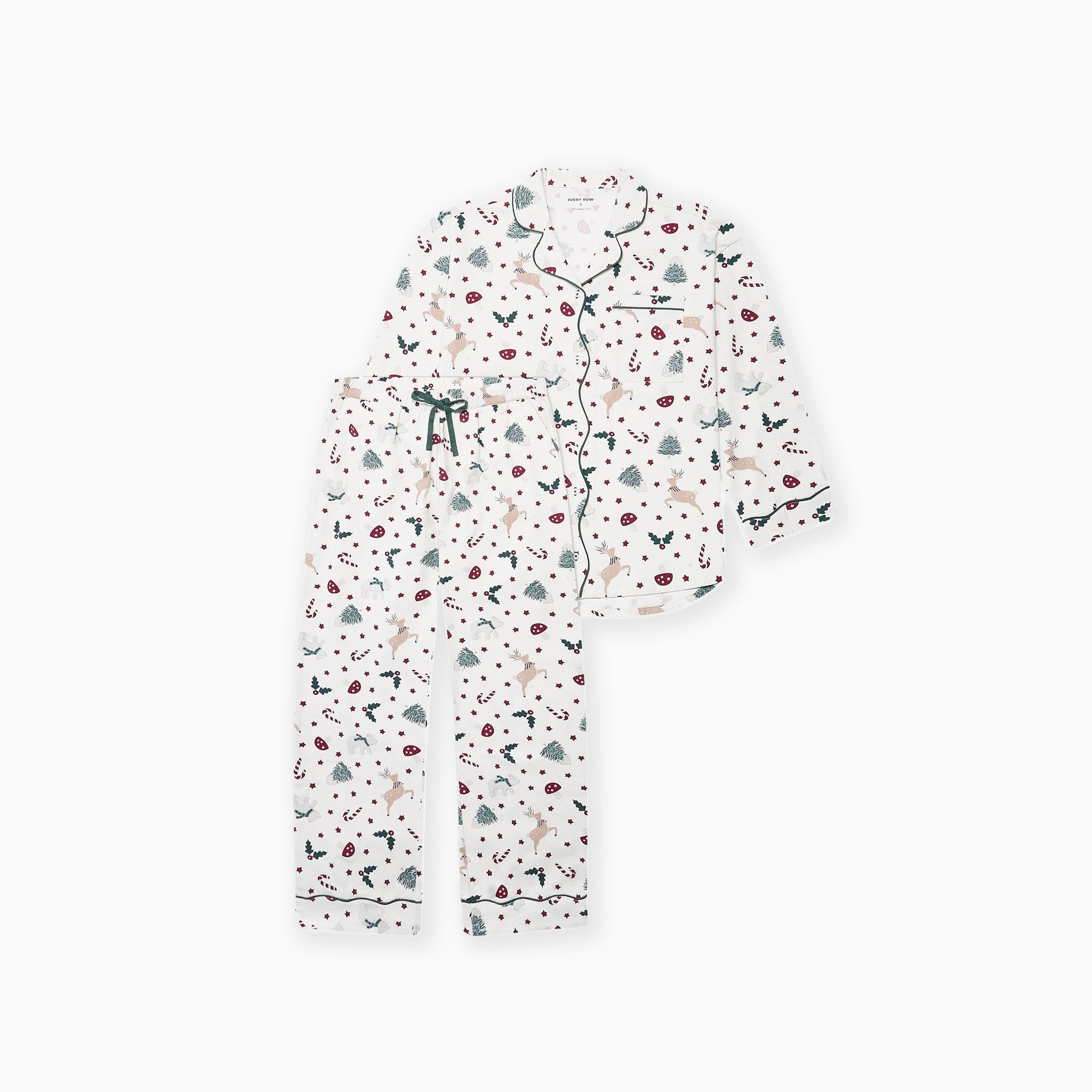 XPJ0LCCA - Christmas Carousel Women's Flannel Pyjamas L