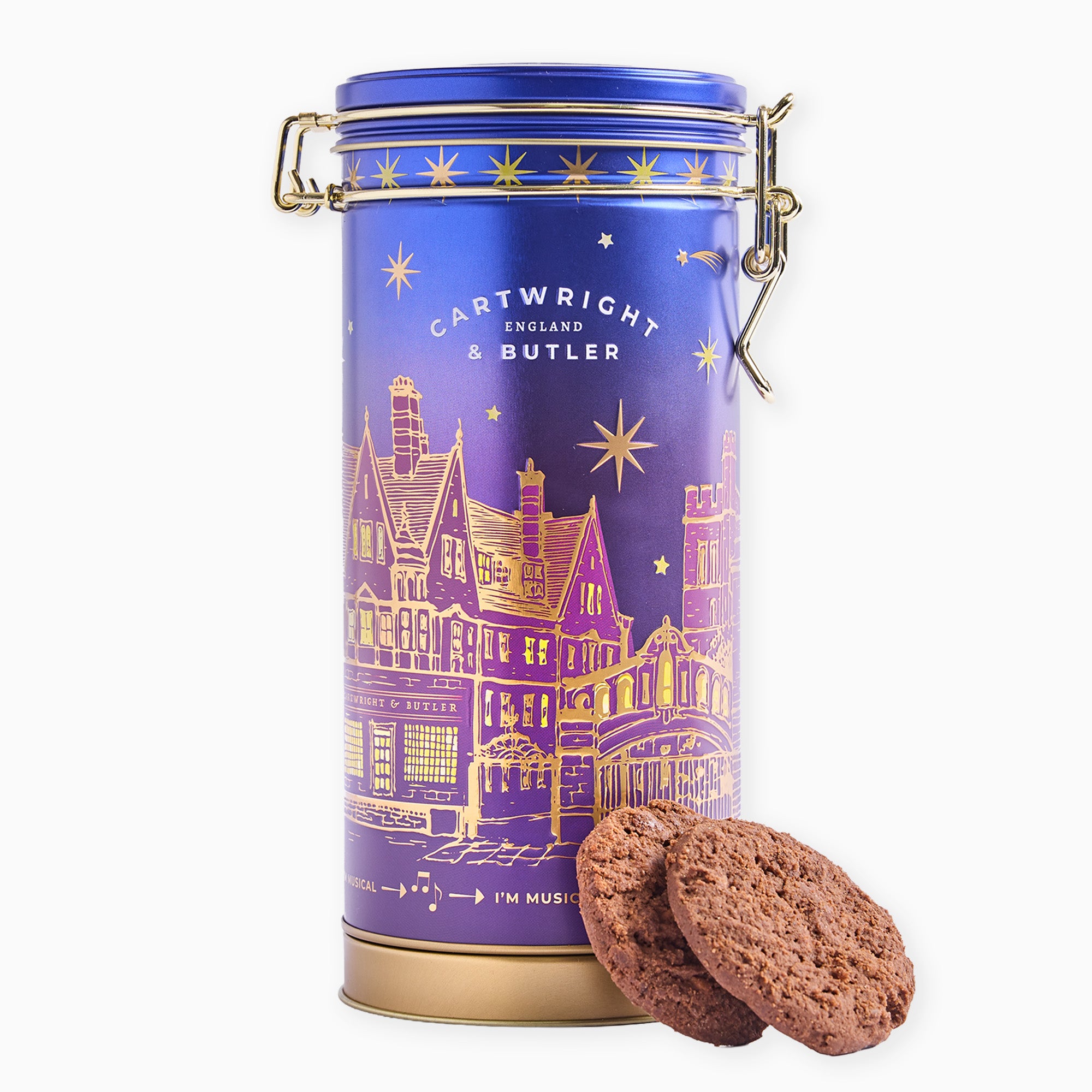 4192 - Musical Tin with Triple Chocolate Biscuits 200g