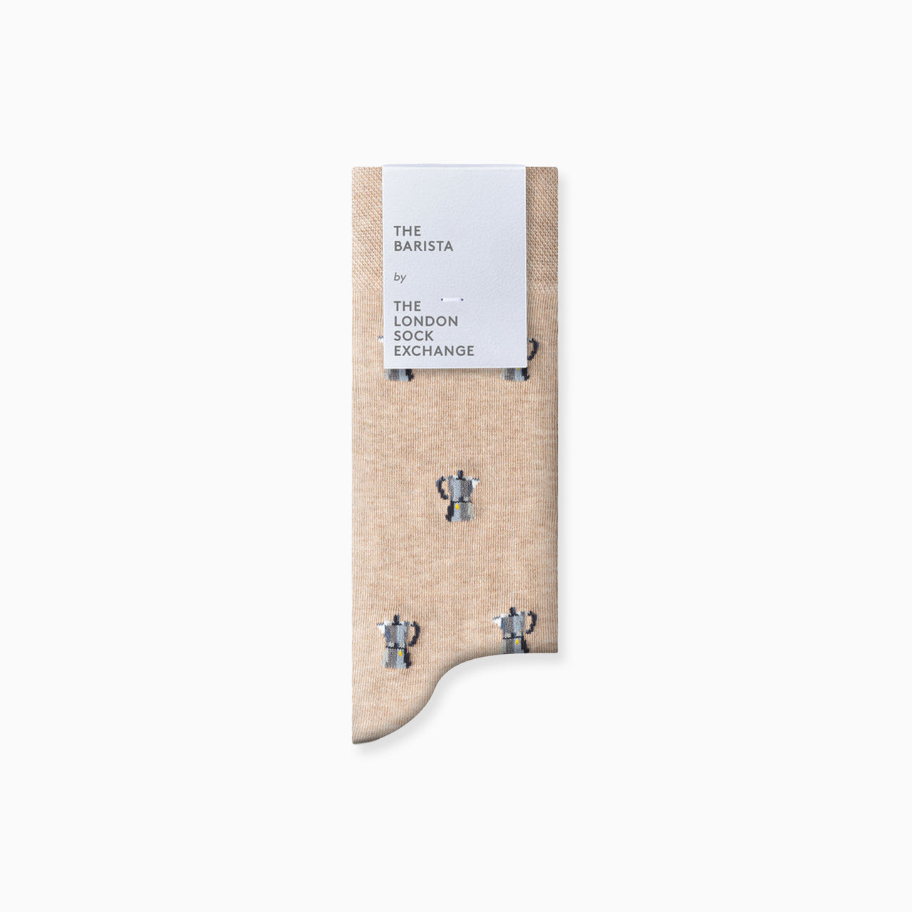 SING-BARI-BEIG-712 - The Barista Beige Socks