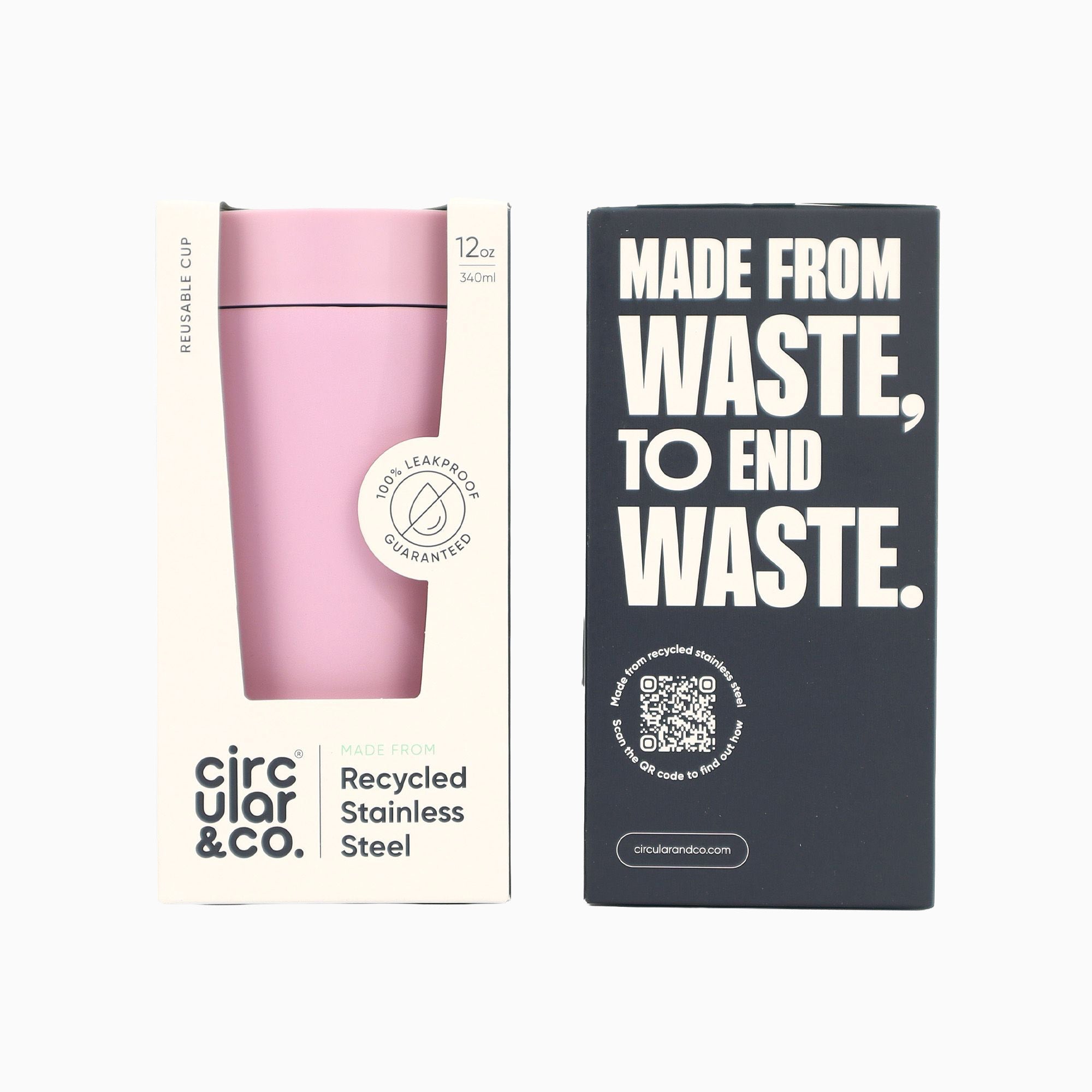 SSC-12OZ-C-DU-PINK - Recycled Steel Cup Dusk Pink
