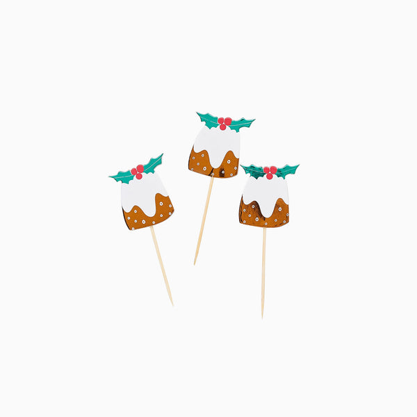 HBCC109 - Christmas Pudding Food Picks