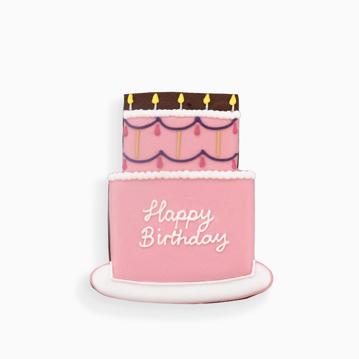 CASQCLWSBDAYPINK - Happy Birthday Pink Letterbox Biscuit
