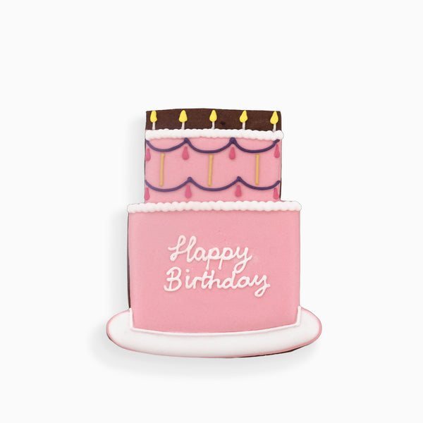 CASQCLWSBDAYPINK - Happy Birthday Pink Letterbox Biscuit