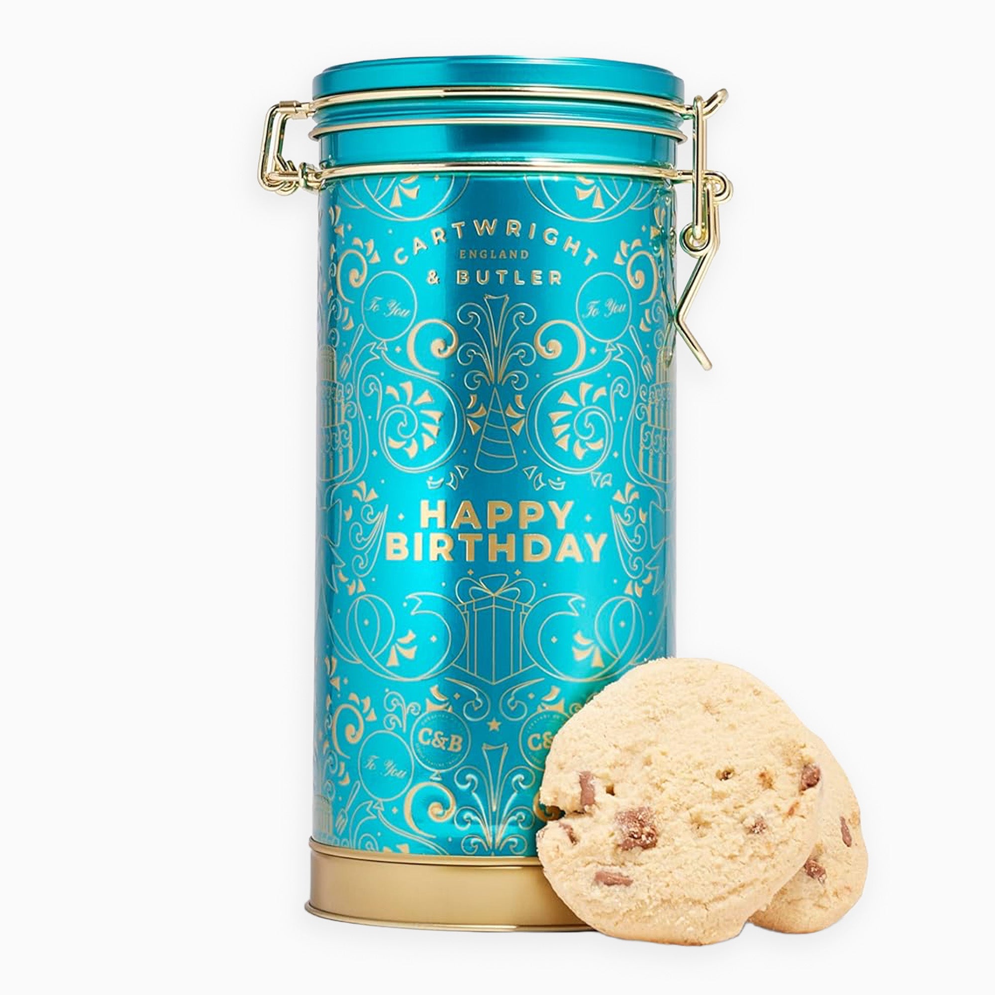4180 - Birthday Musical Tin Chocolate Biscuits