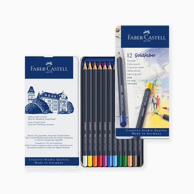 Faber Castell Goldfaber Tin 12 Pencils - Whistlefish