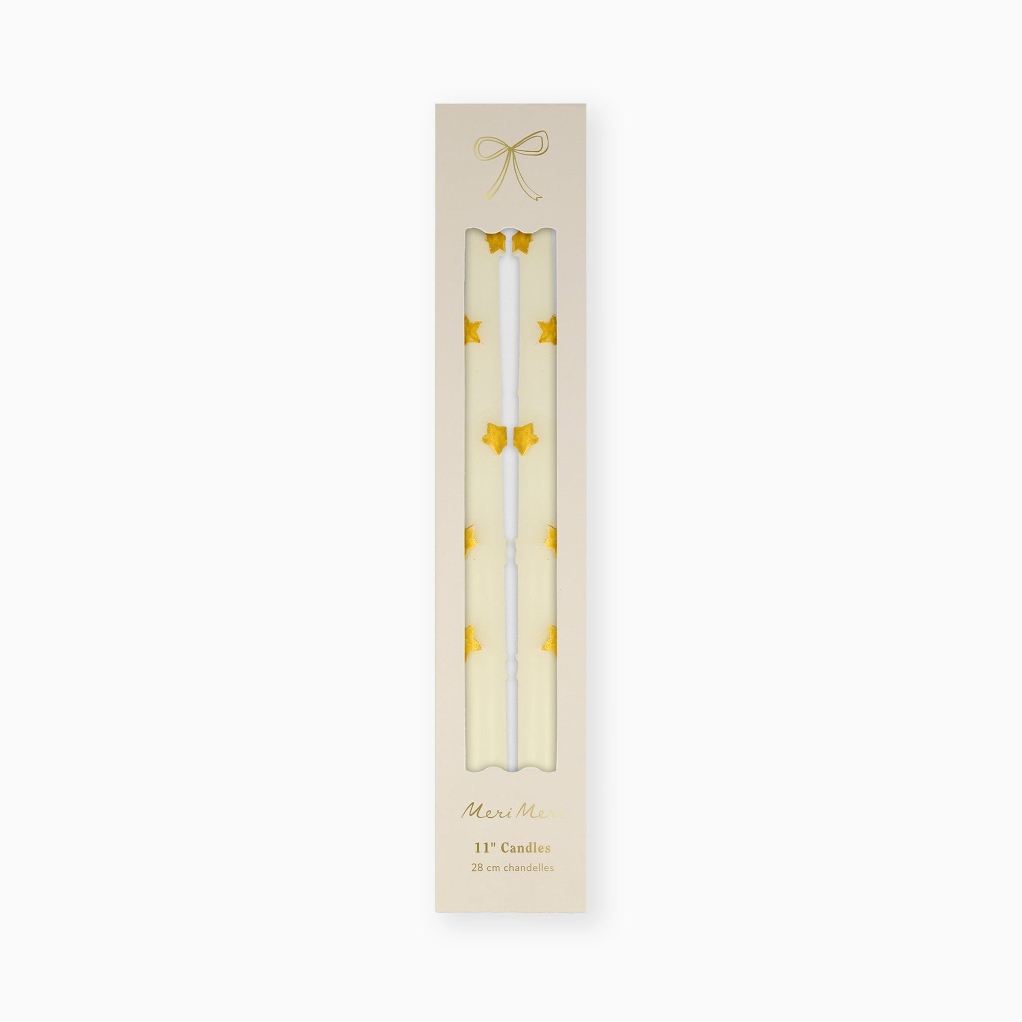 270859 - Gold Star Taper Candles