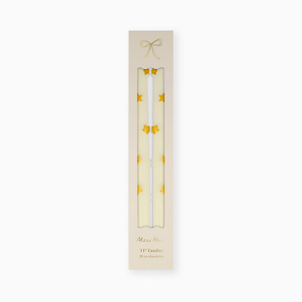 270859 - Gold Star Taper Candles