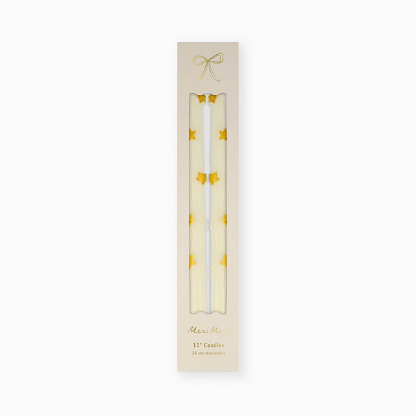 Gold Star Taper Candles - Whistlefish
