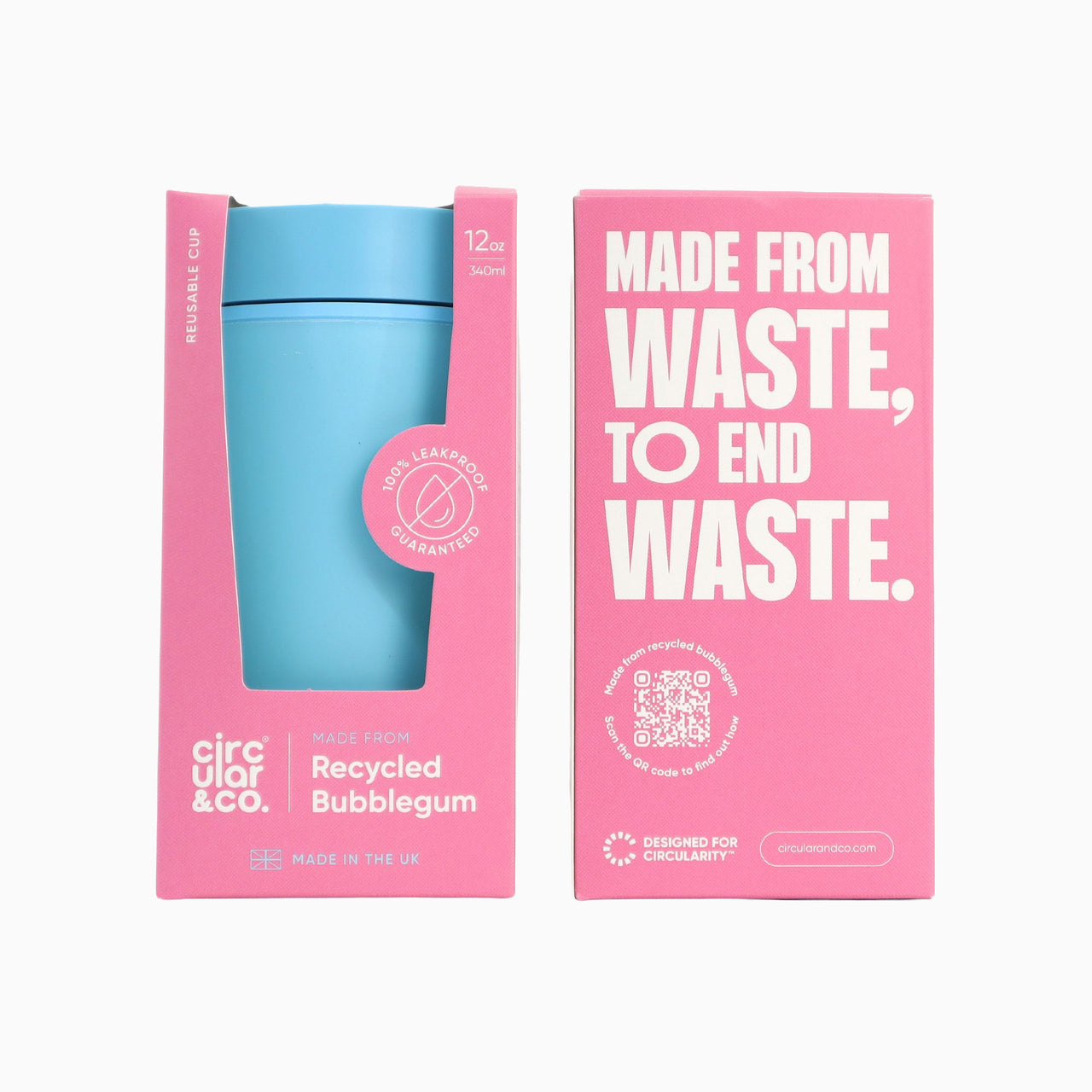 BGC-12OZ-SK-BLUE - Bubblegum Cup 12oz Sky Blue