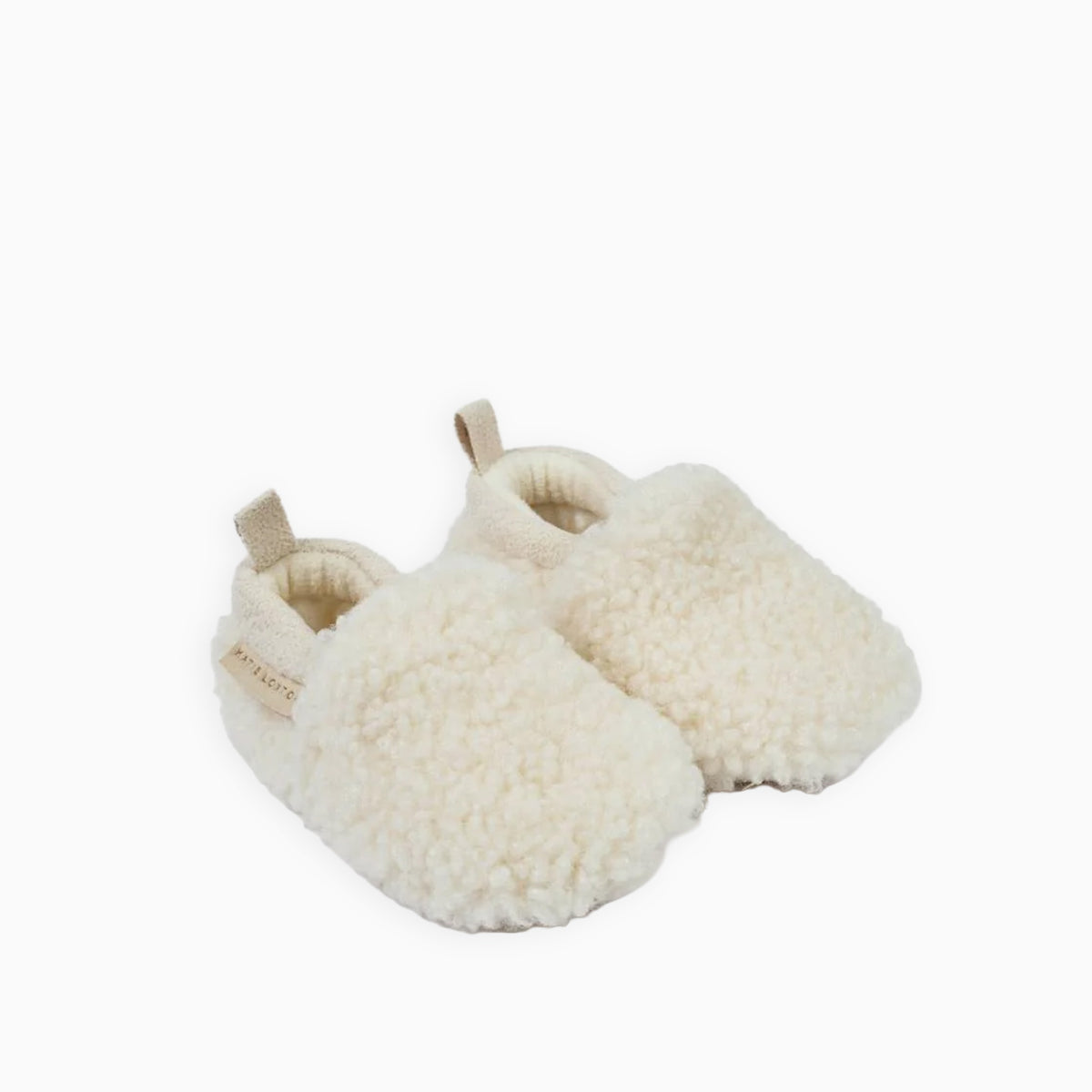 BA0135 - Borg Baby Shoes Off in White