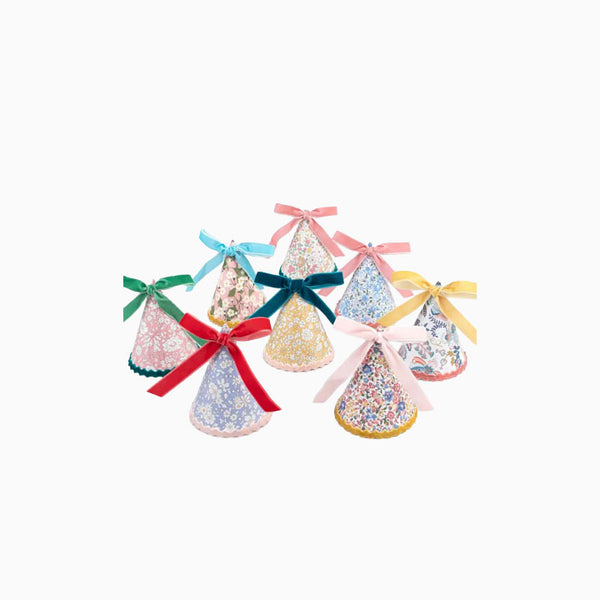 Party Hats-284190 - Floral Print Party Hats-Meri Meri