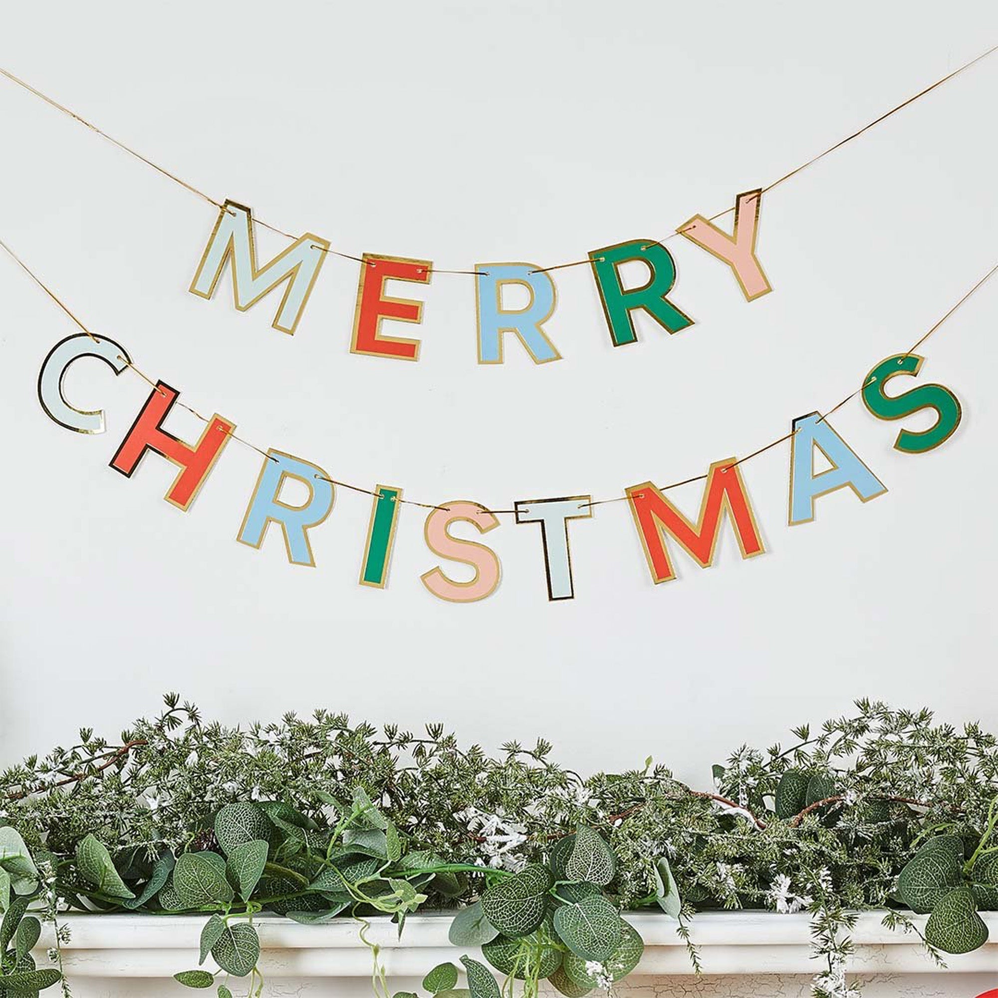 HBMC100 - Merry Christmas Card Banner