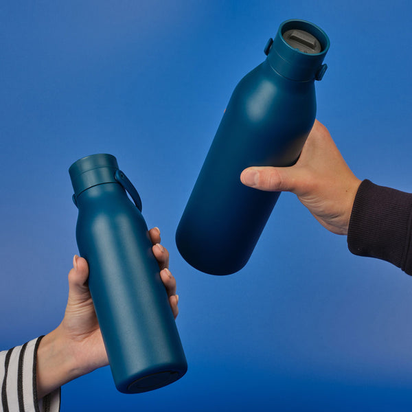 Water Bottle-SSB-750ML-C-MI-BLUE - Recycled Steel Bottle Navy-Circular & Co