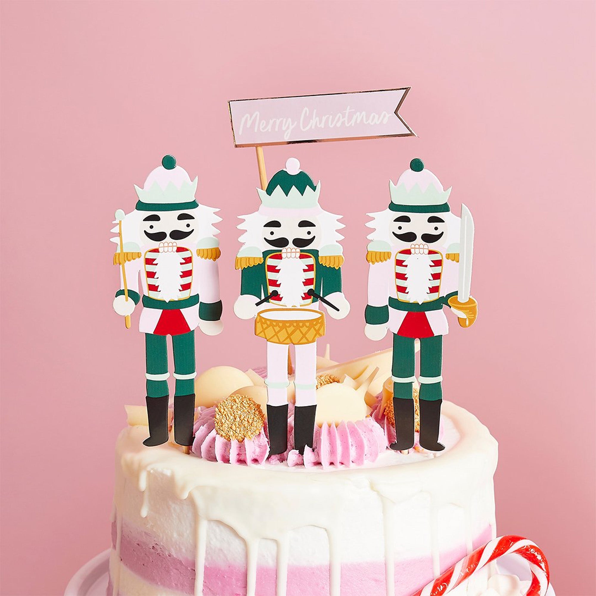 HBHJ102 - Nutcracker Paper Cake Topper Set