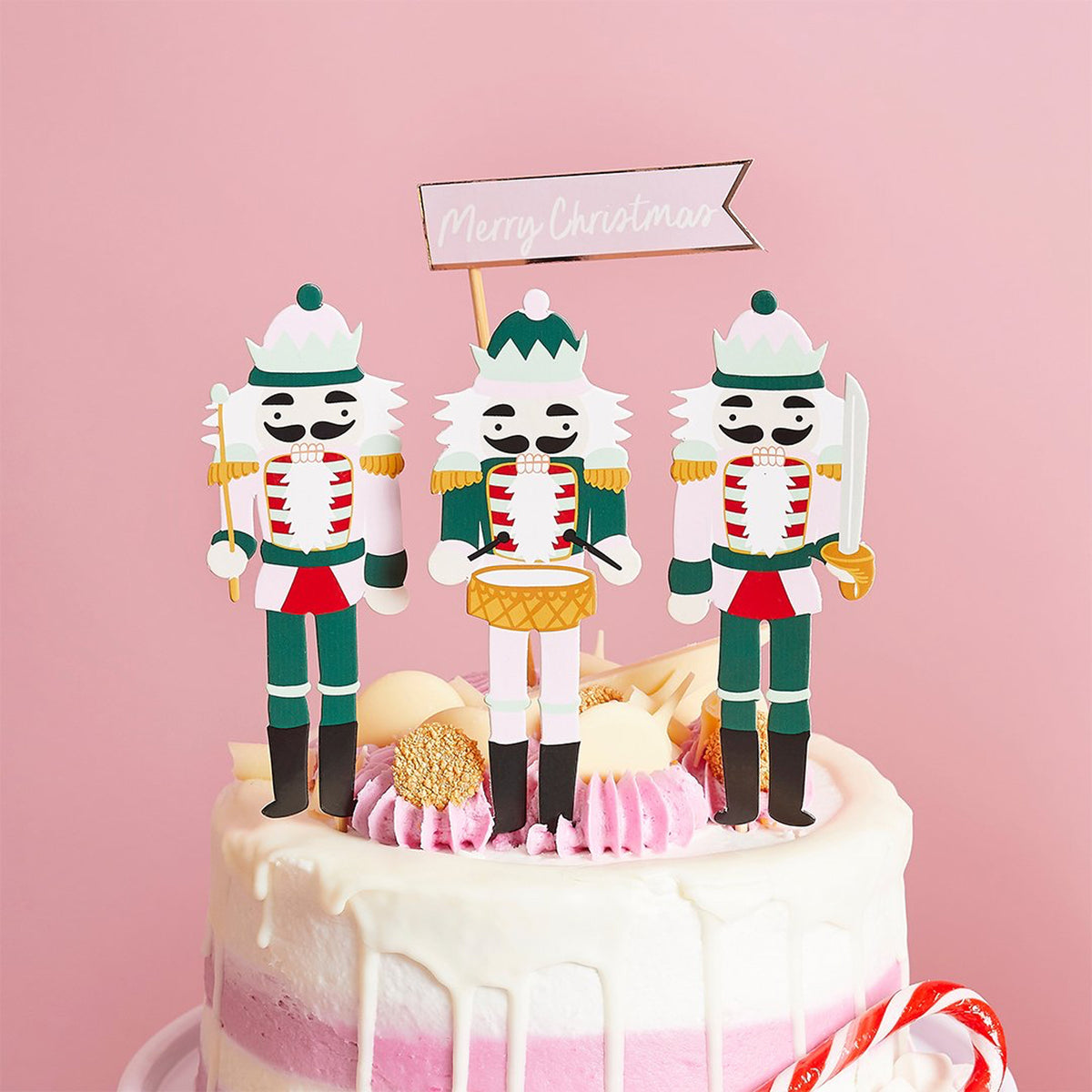 HBHJ102 - Nutcracker Paper Cake Topper Set