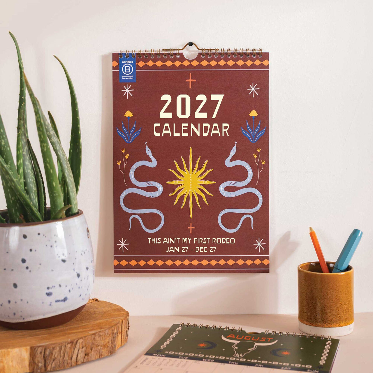Calendar-CAL-A4-DES-M - 2027 Desert Dreams A4 Calendar-Good Tuesday
