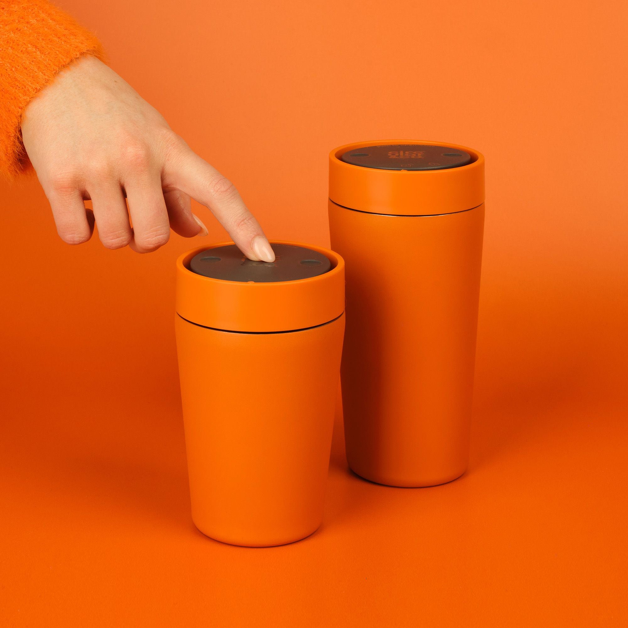 SSC-12OZ-C-SU-ORANGE - Recycled Steel Cup Orange