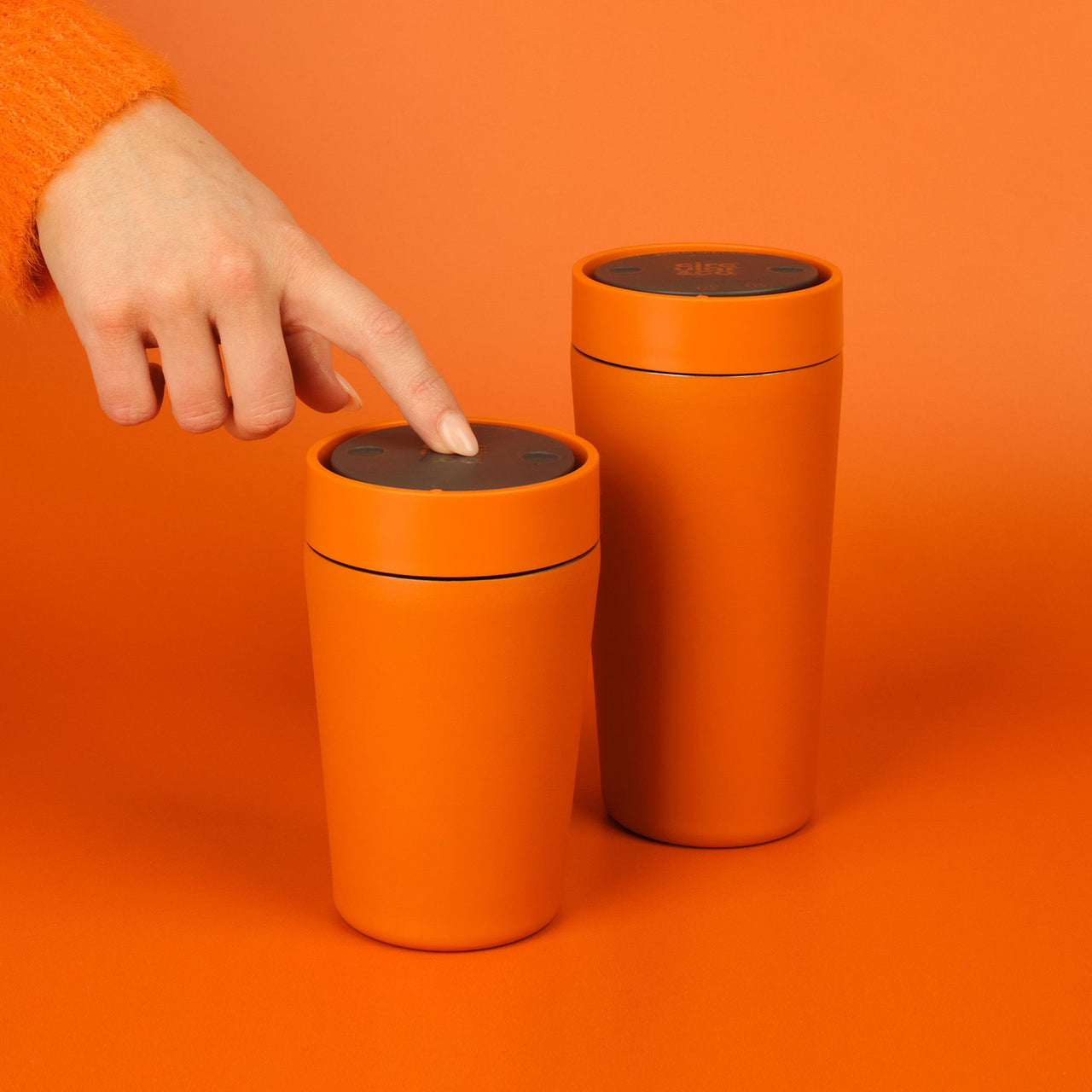 SSC-12OZ-C-SU-ORANGE - Recycled Steel Cup Orange