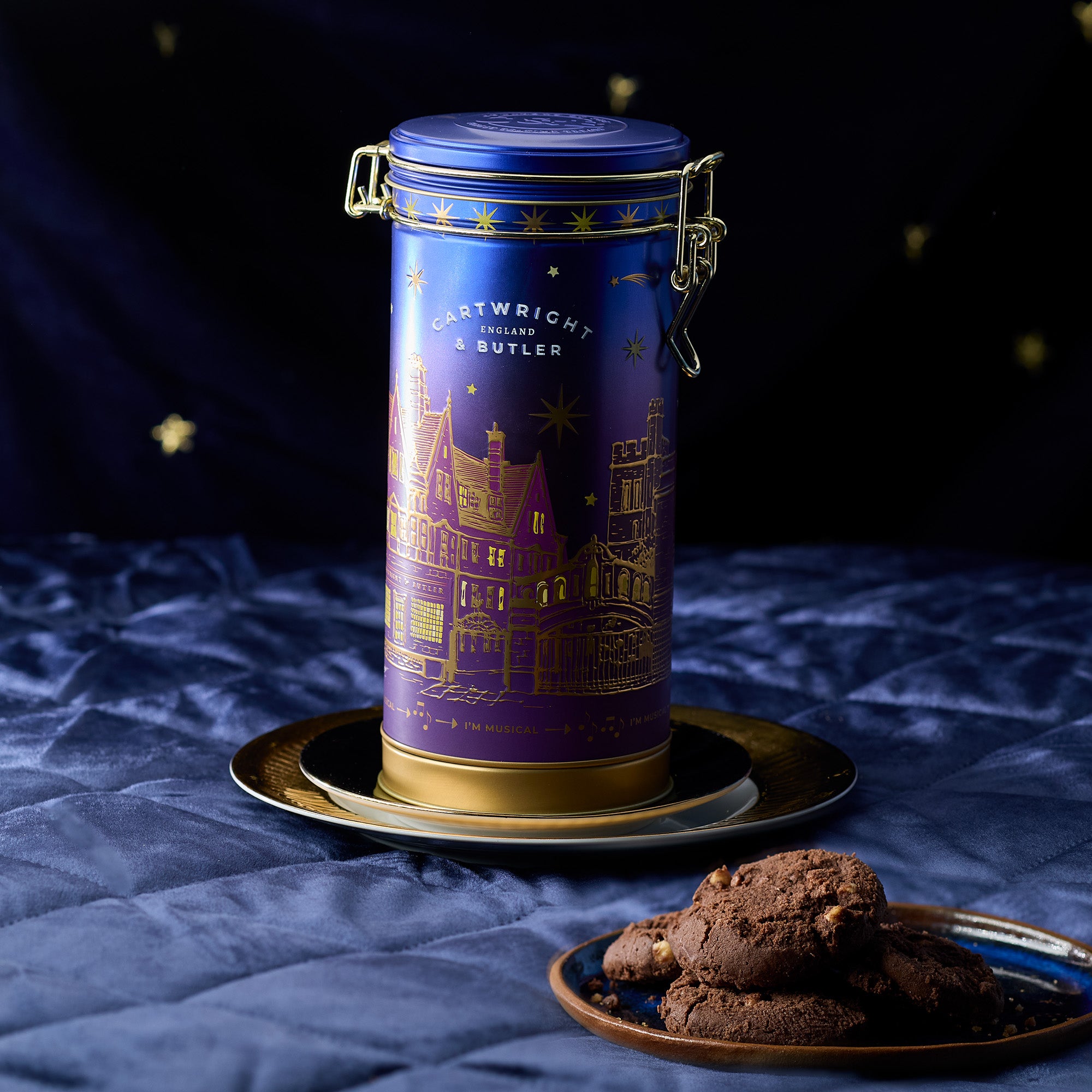 4192 - Musical Tin with Triple Chocolate Biscuits 200g