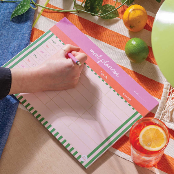 Cabana Stripe Week Meal Planner - Whistlefish