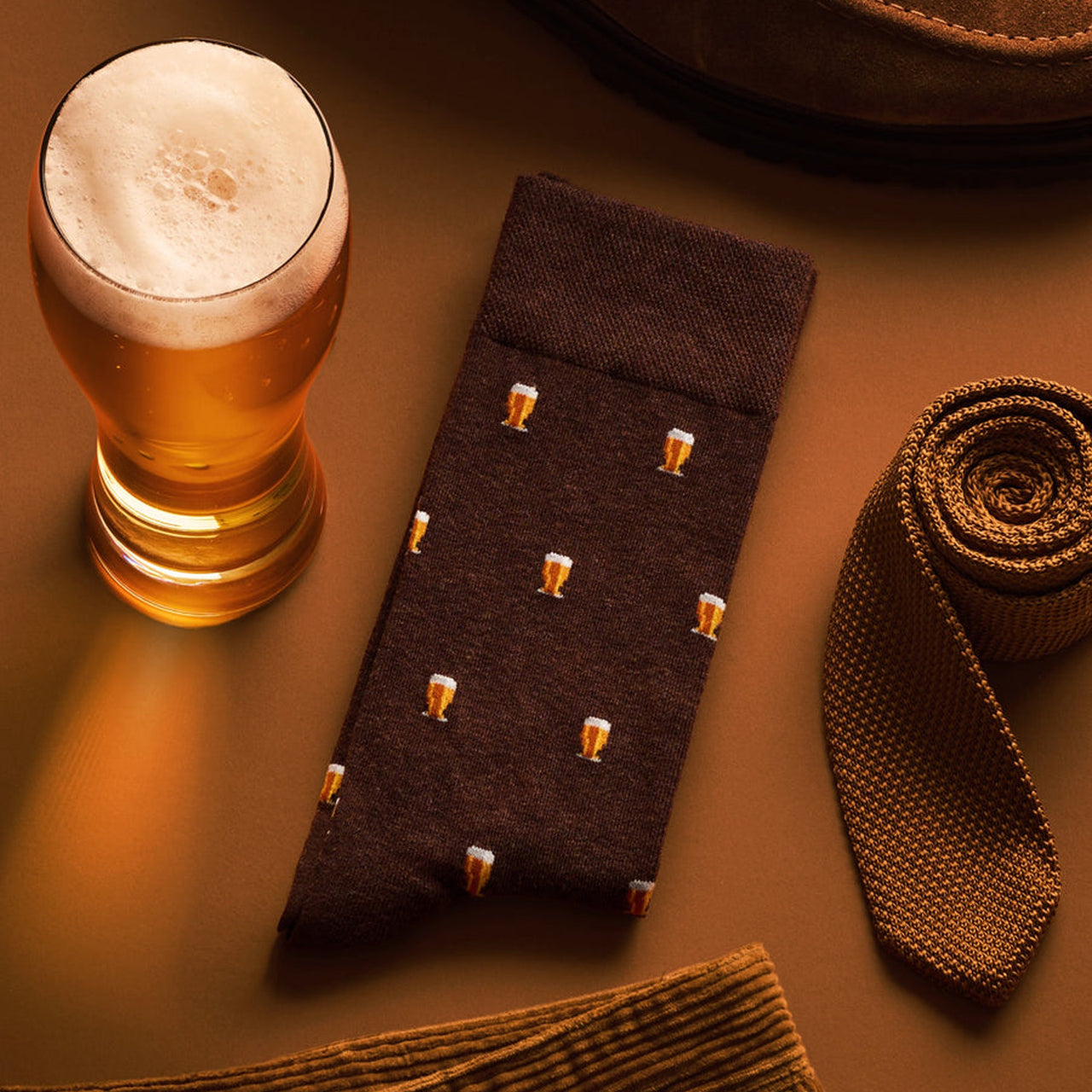 SING-SESH-BROW-712 - The Sesh Brown Socks