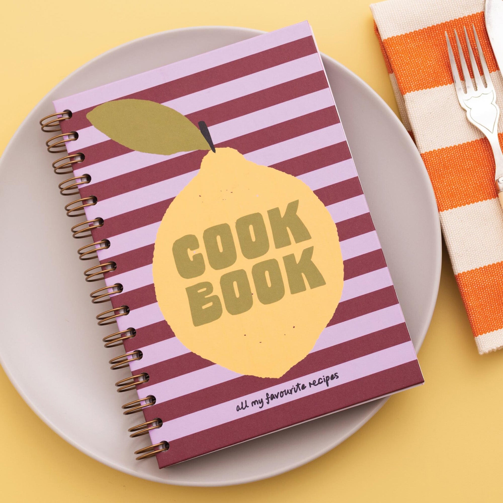 Journal-JRN-RCPE-LEM-A5 - Lemon Zest Recipe Journal-Good Tuesday