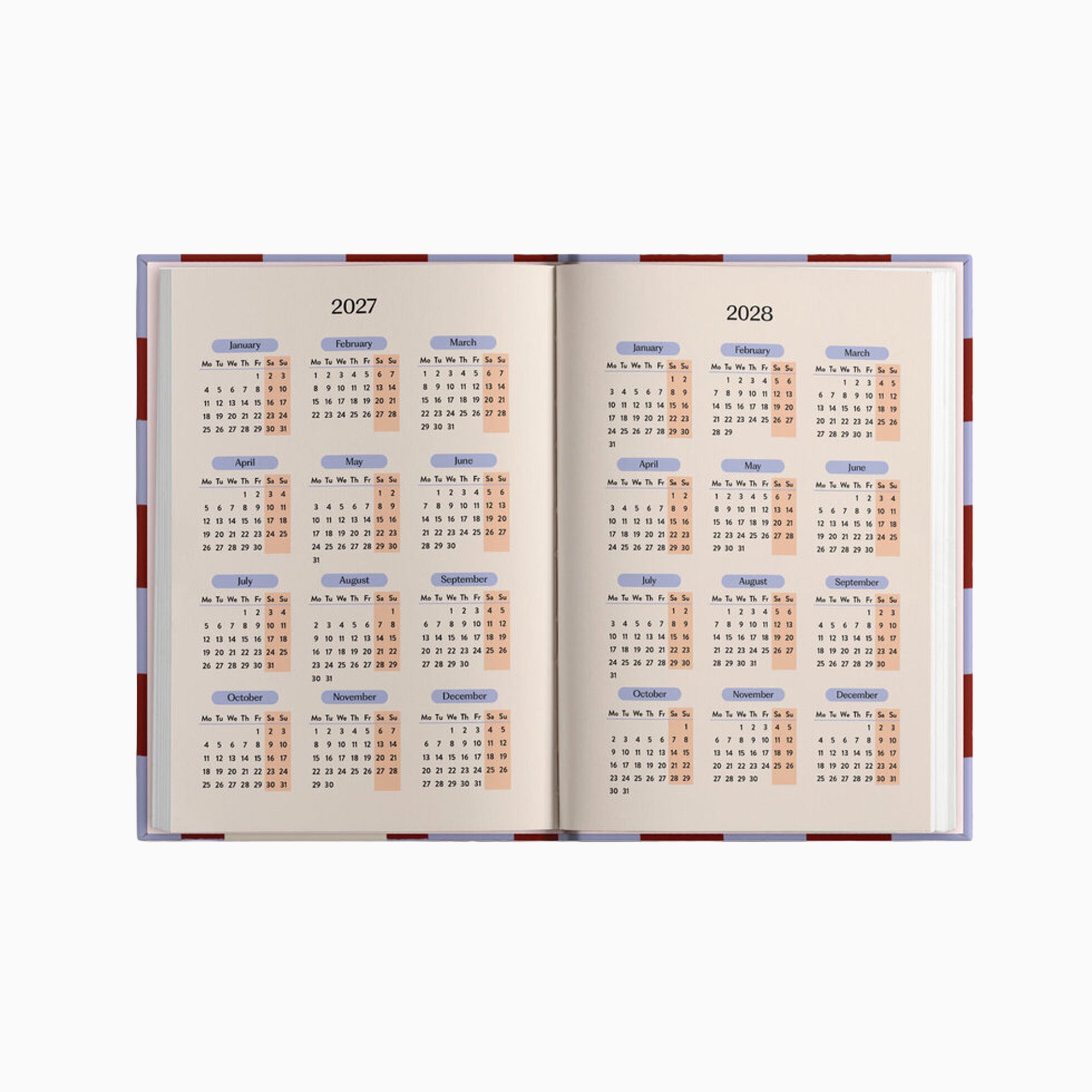 Diary-DIARY-A5-BUC - 2027 Blue Berry Check A5 Diary-Good Tuesday