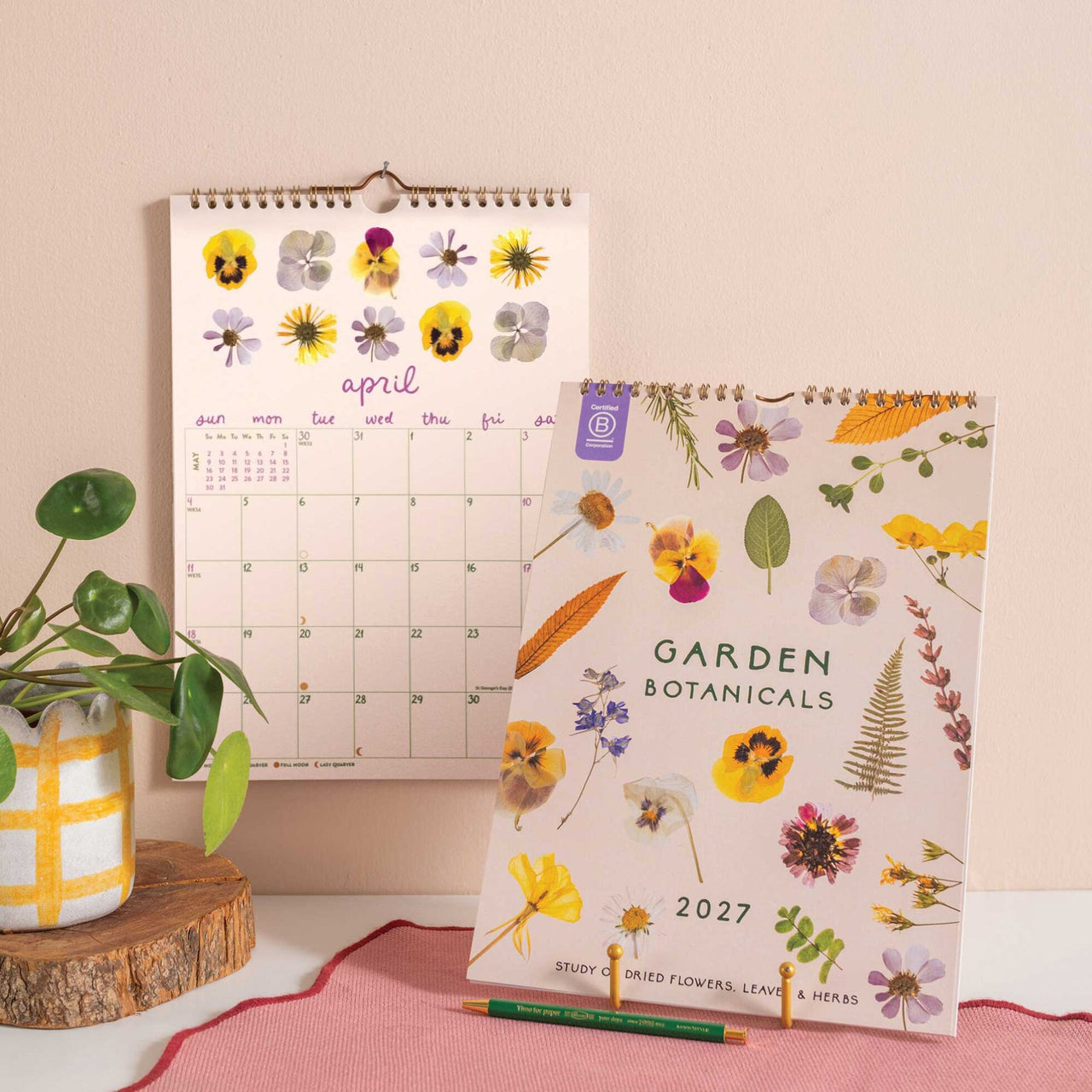 Calendar-CAL-A4-GBT-S - Garden Botanicals A4 2027 Calendar-Good Tuesday