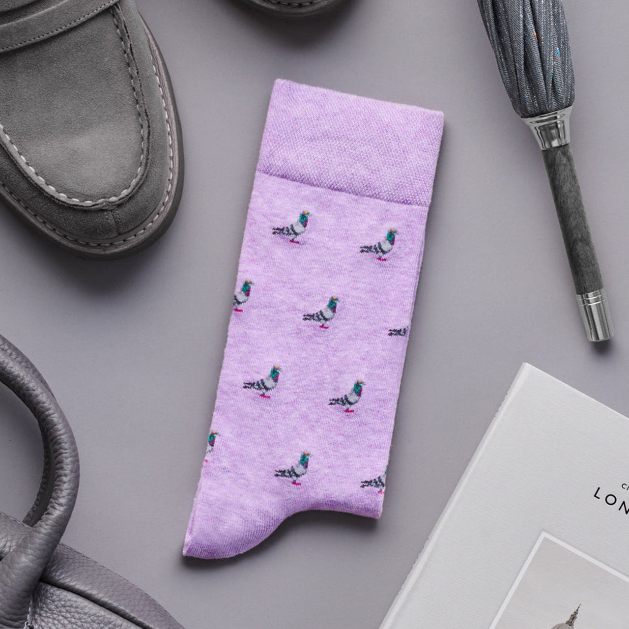 SING-TRAF-PURP-712 - The Tragalgar Purple Socks