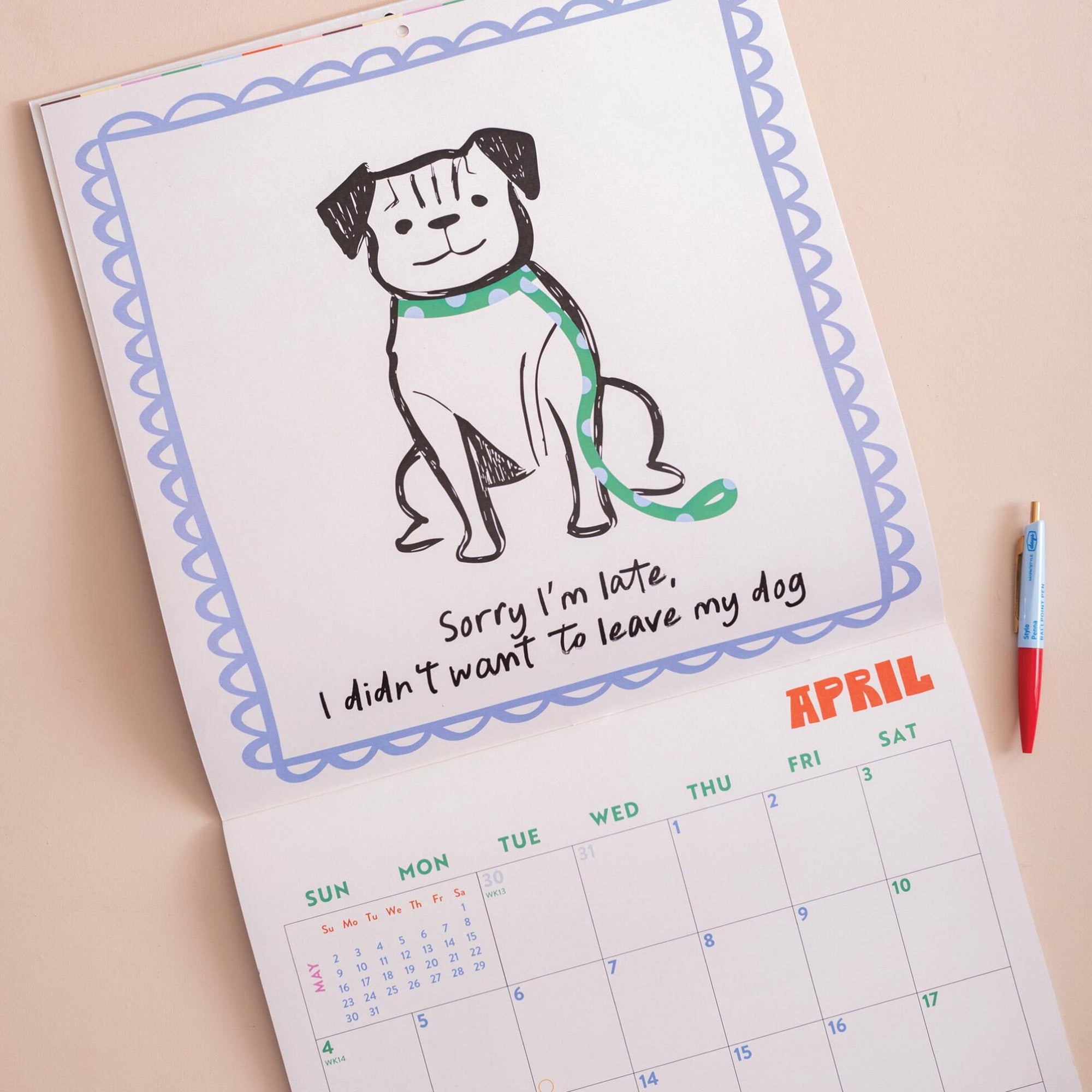 Calendar-CAL-LP-DGL-S - 2027 Dog Life Wall Calendar-Good Tuesday