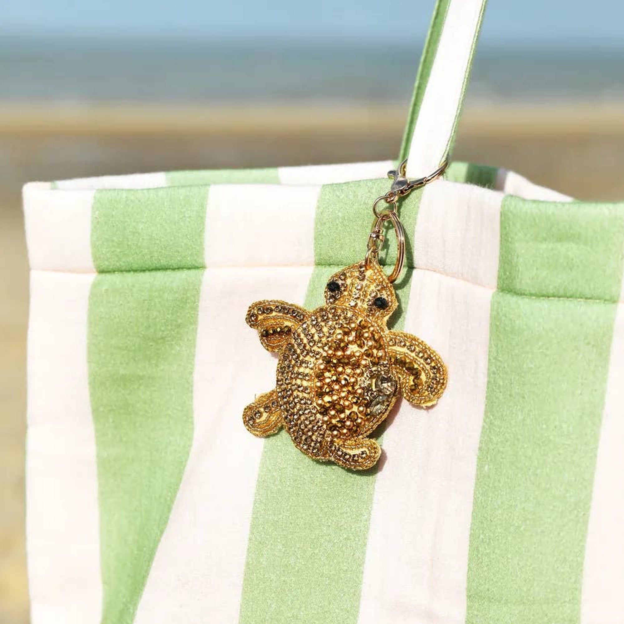78333 - Turtle Beaded Keyring