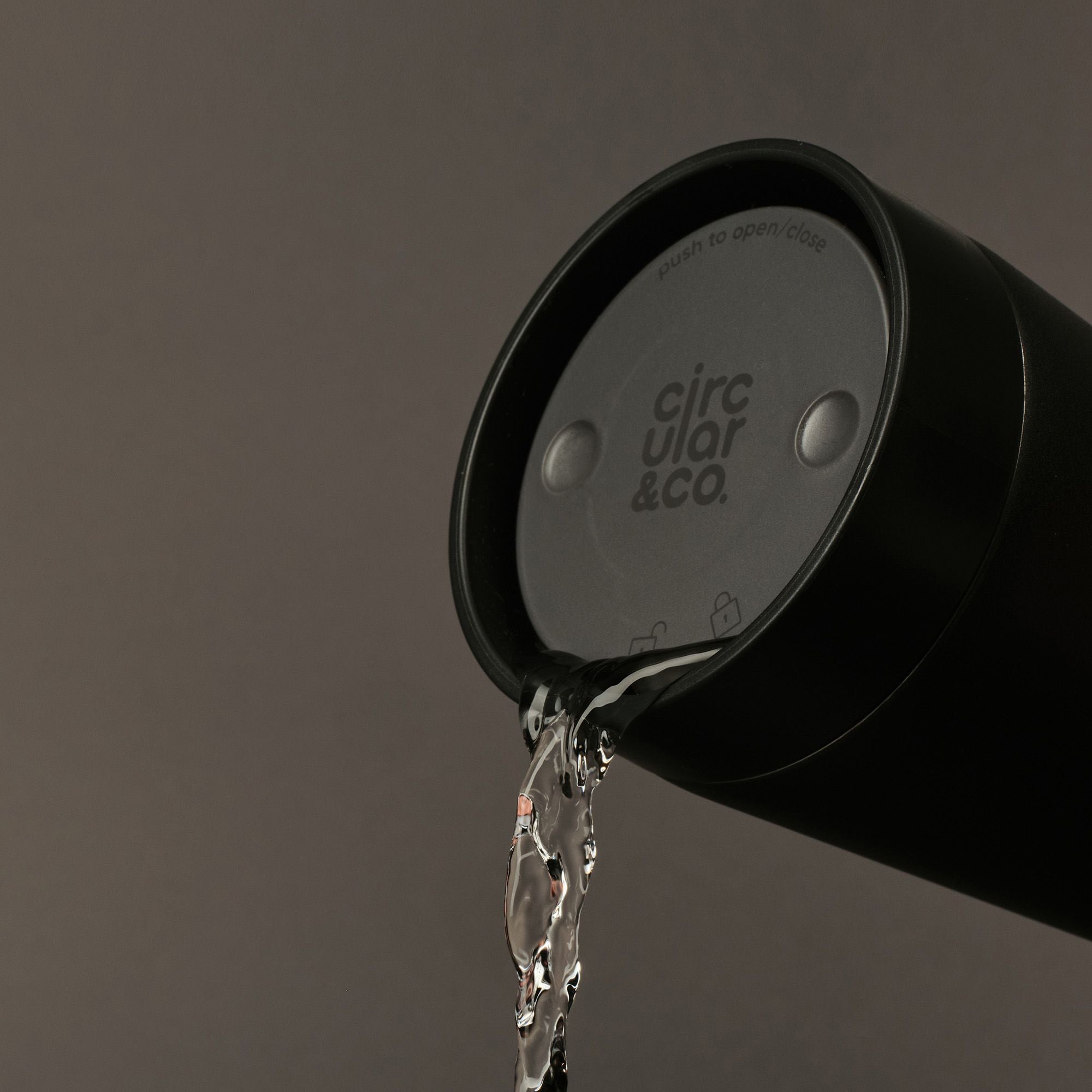 SSC-12OZ-C-IN-BLACK - Recycled Steel Cup Ink Black