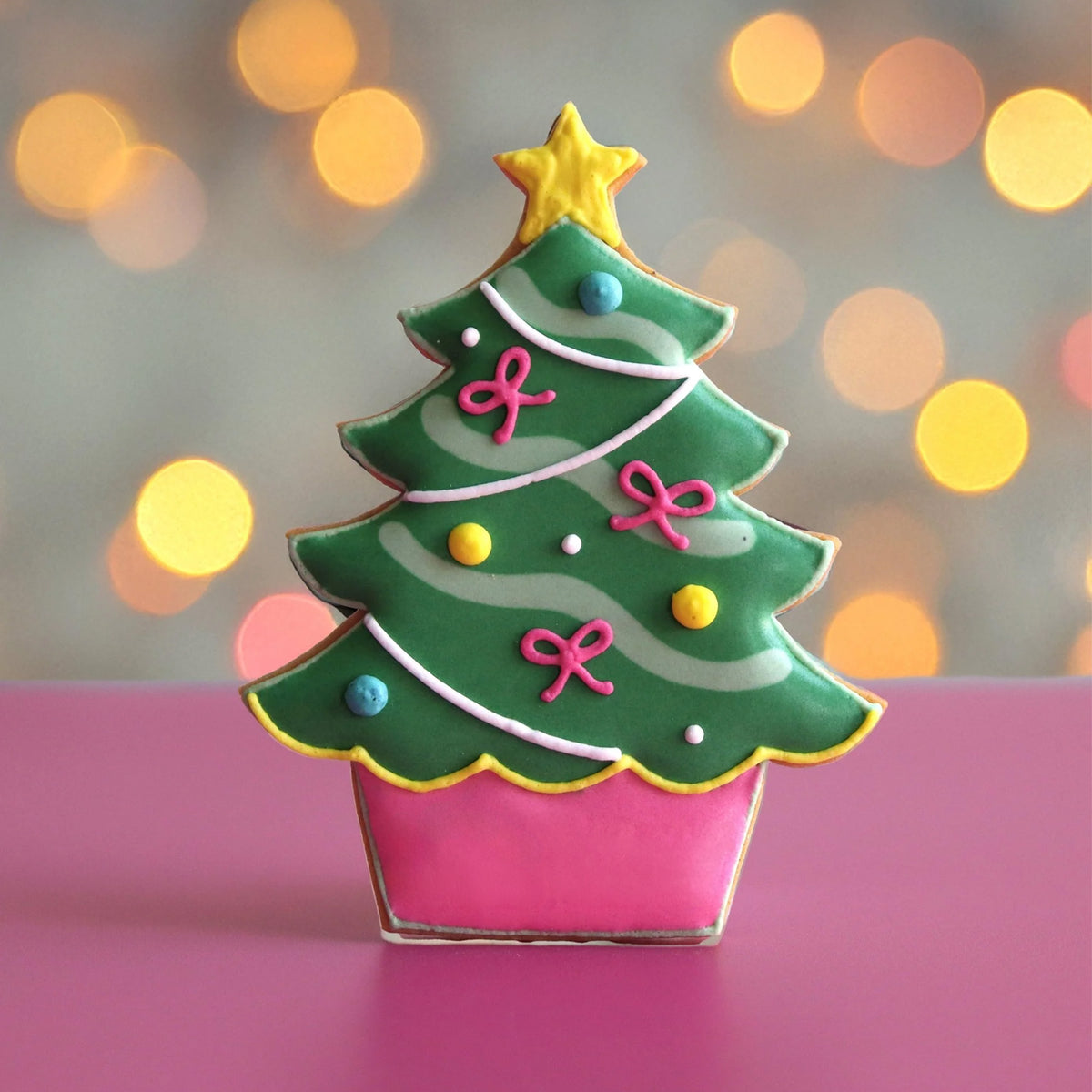 CASQCLXMASTRESS - Merry Christmas Tree Letterbox Biscuit